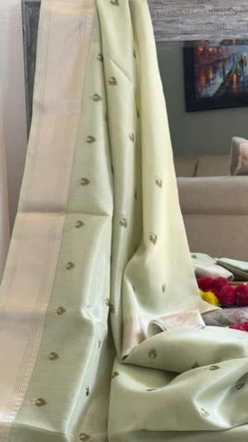 Tissue Silk with Embroidery