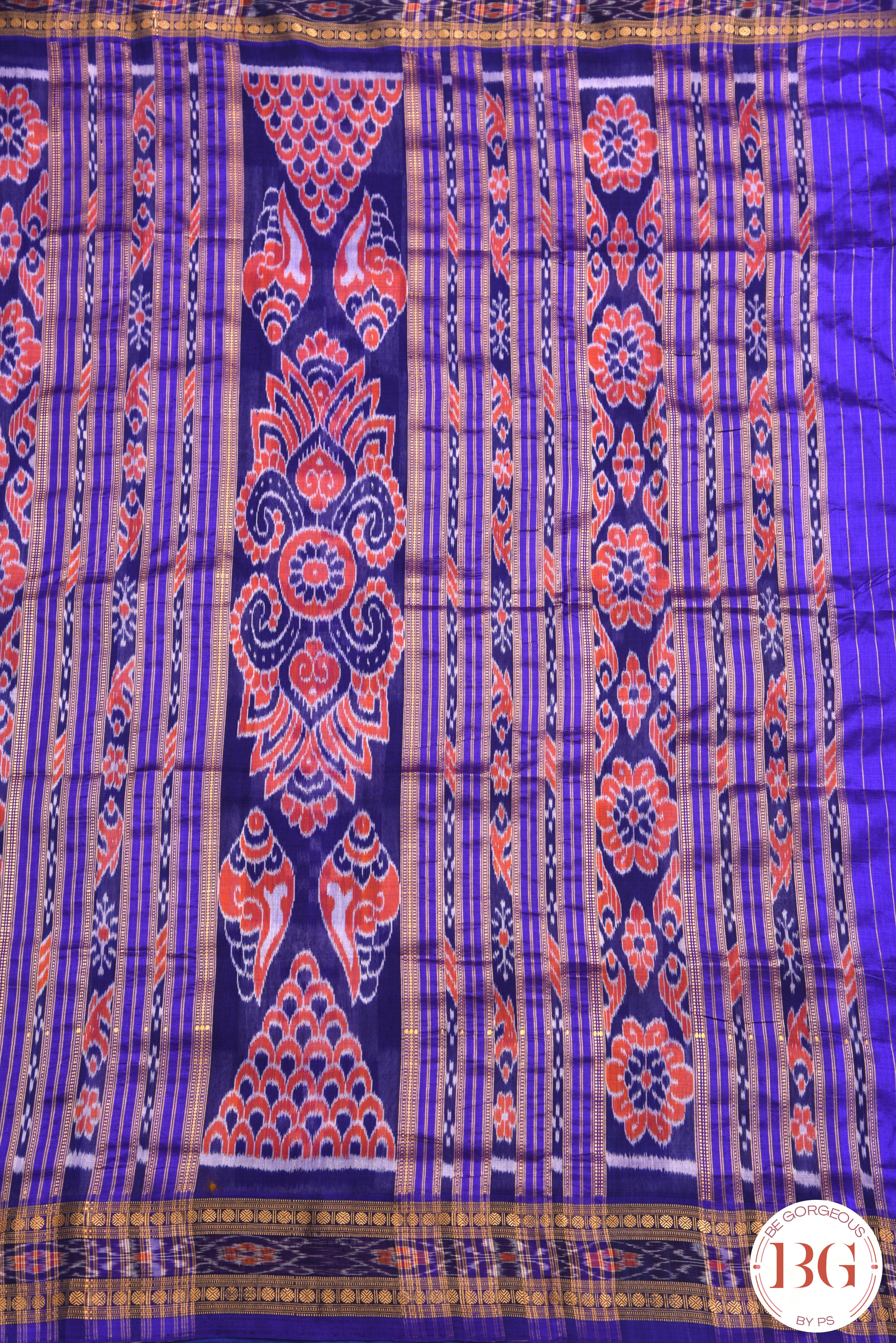 Pasapalii Design Khandua Pure Silk Odisha Handloom Saree - purple