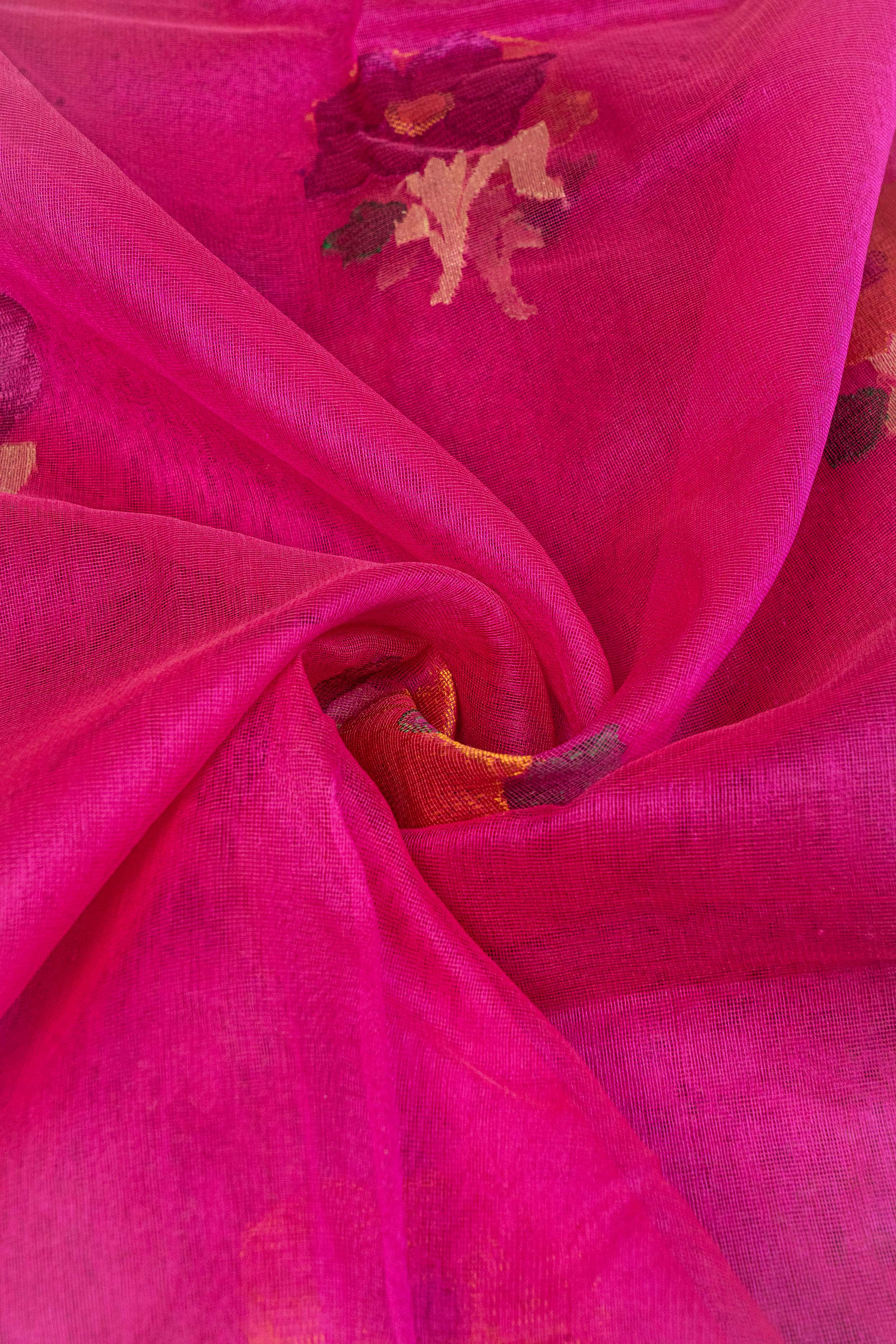 Banarasi Net Tilfi Butta Saree - pink