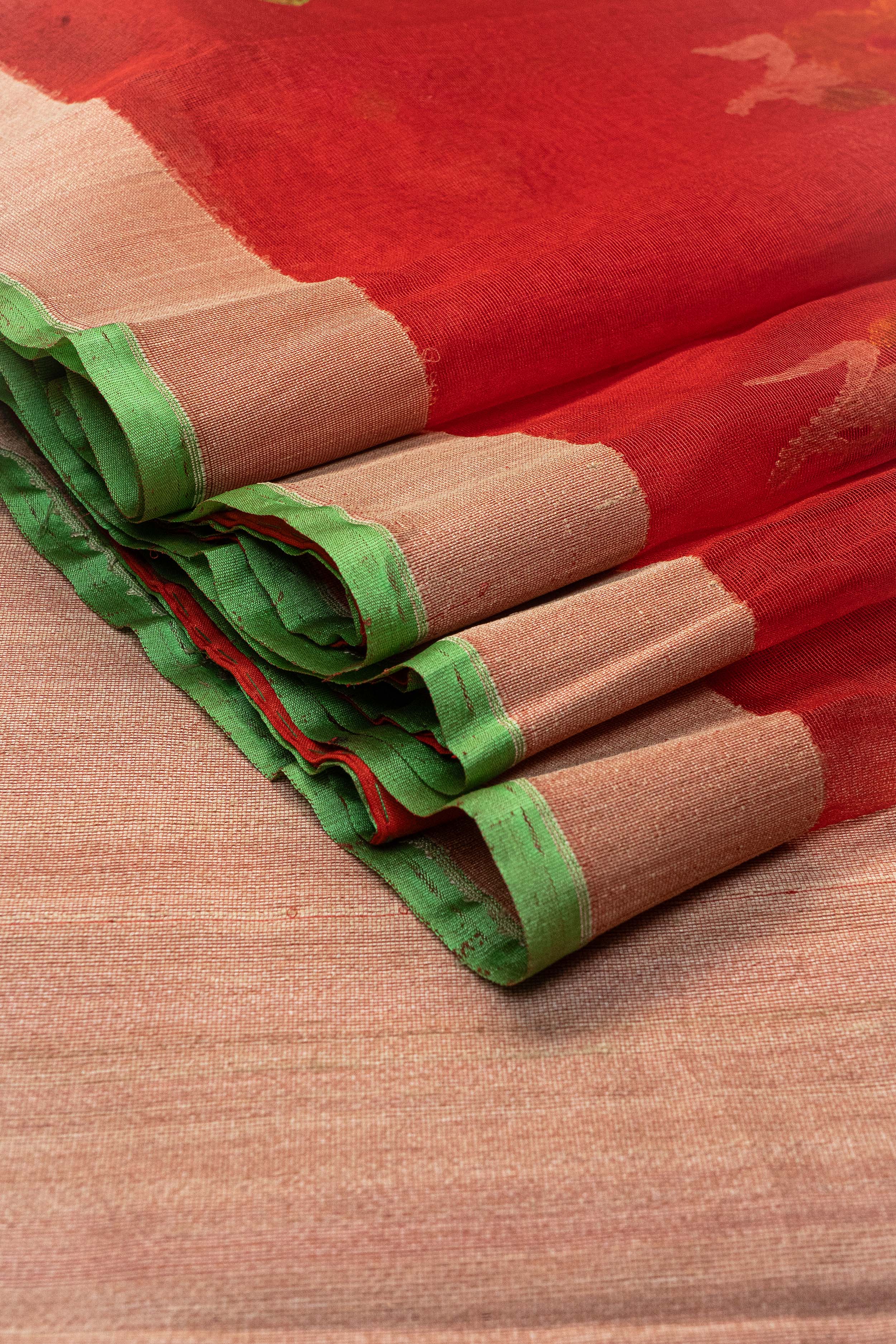 Banarasi Net Tilfi Butta Saree - red