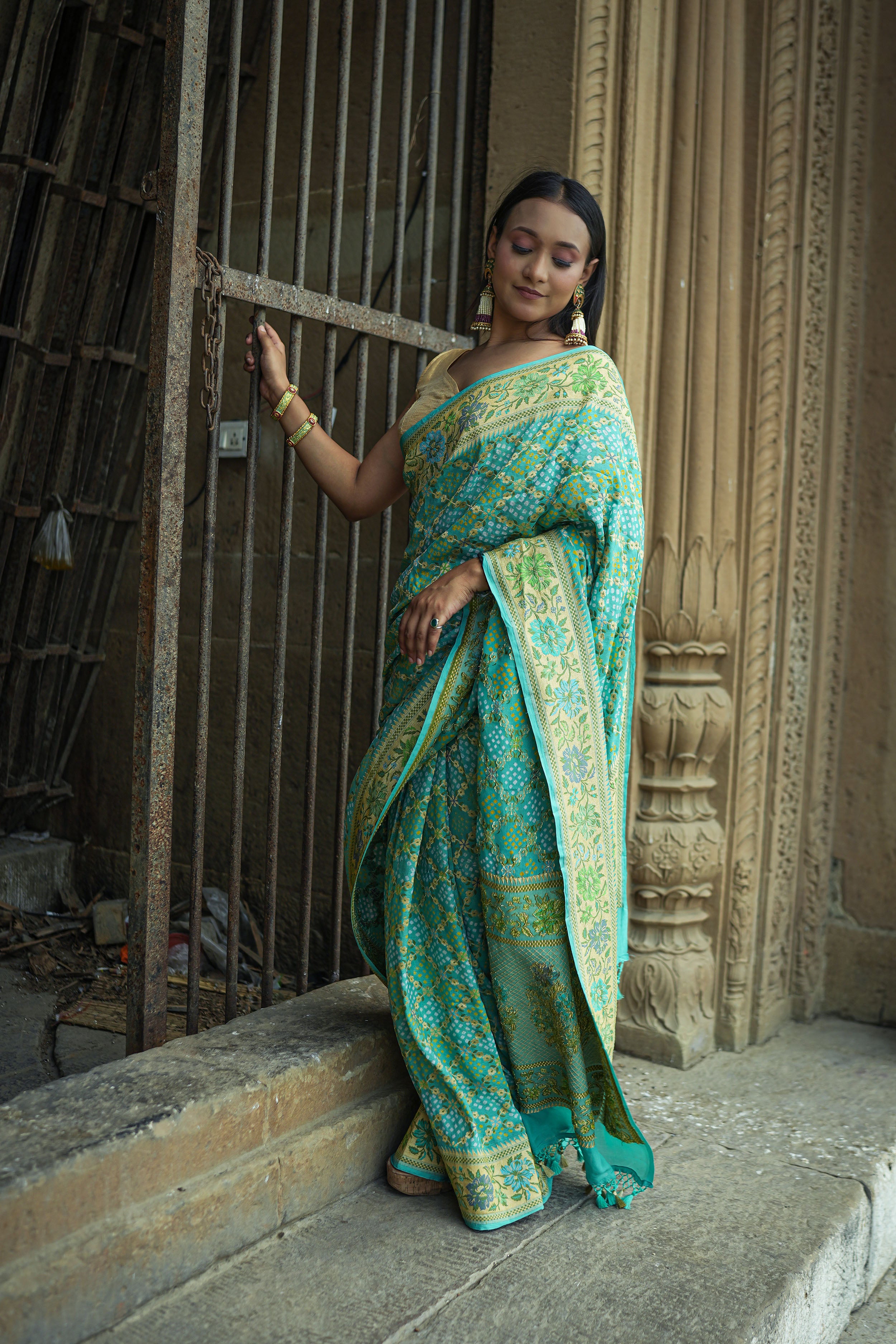 Designer Rai Bandhini Saree