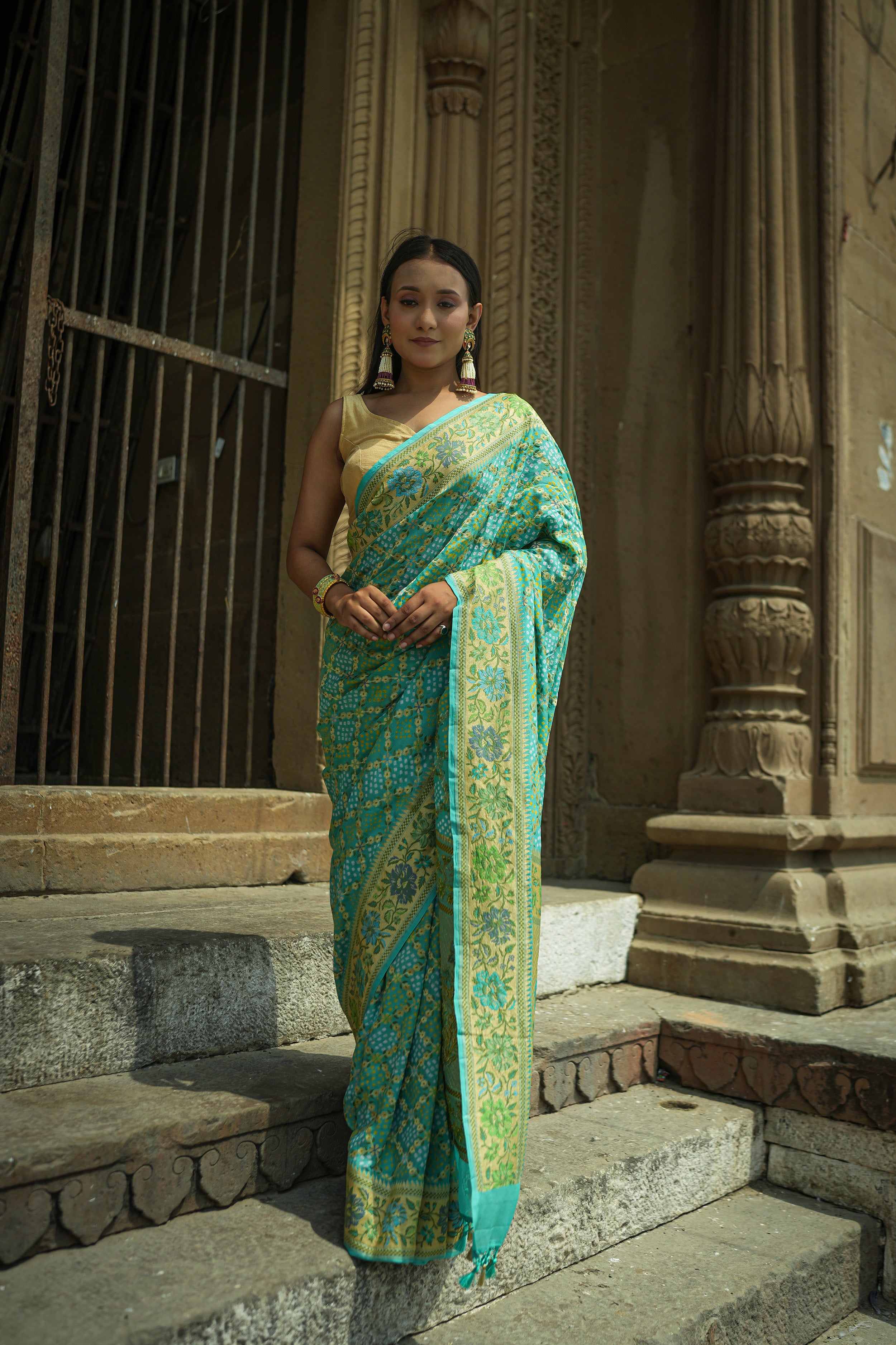 Designer Rai Bandhini Saree