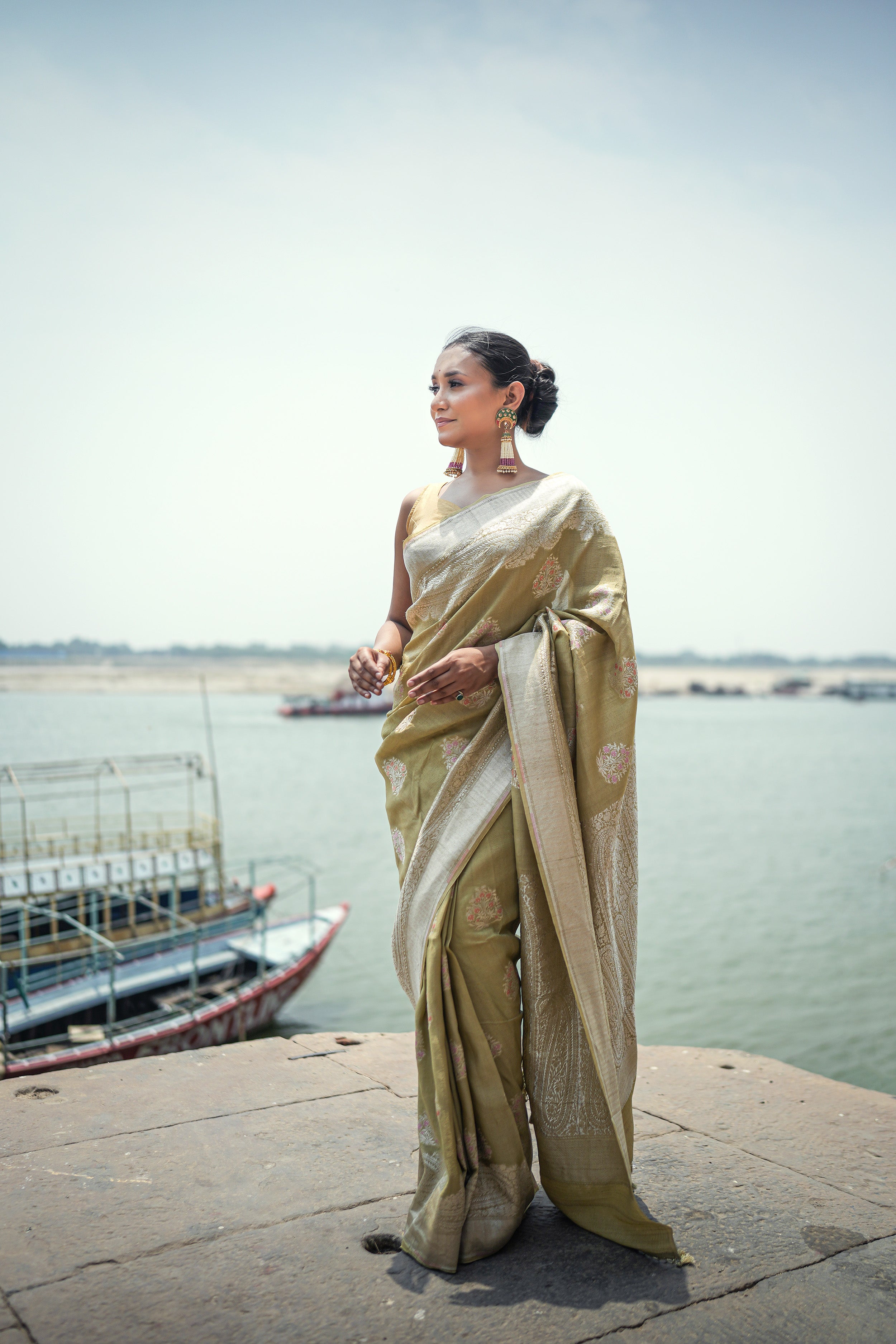 Tussar Georgette Saree