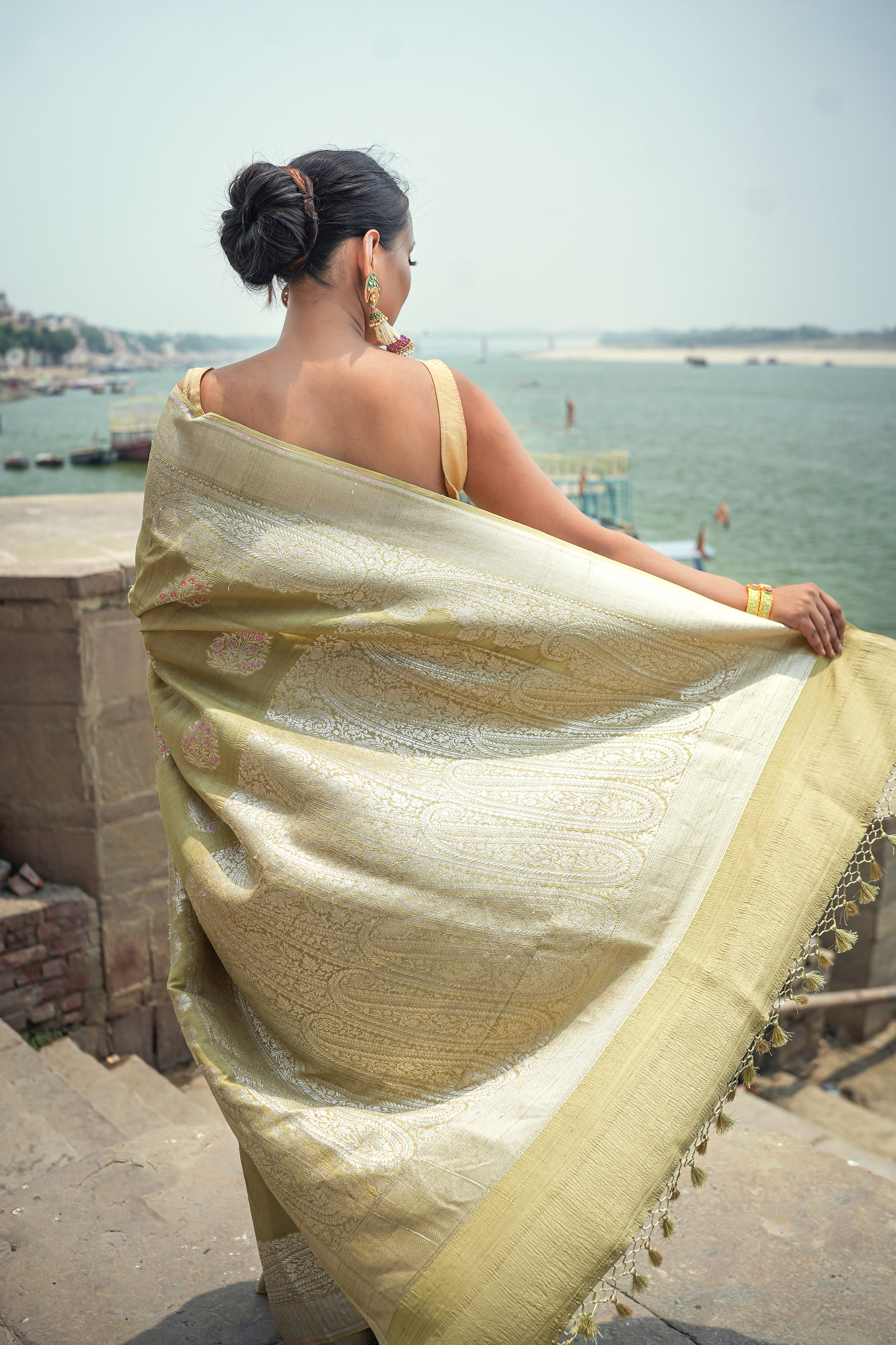 Tussar Georgette Saree