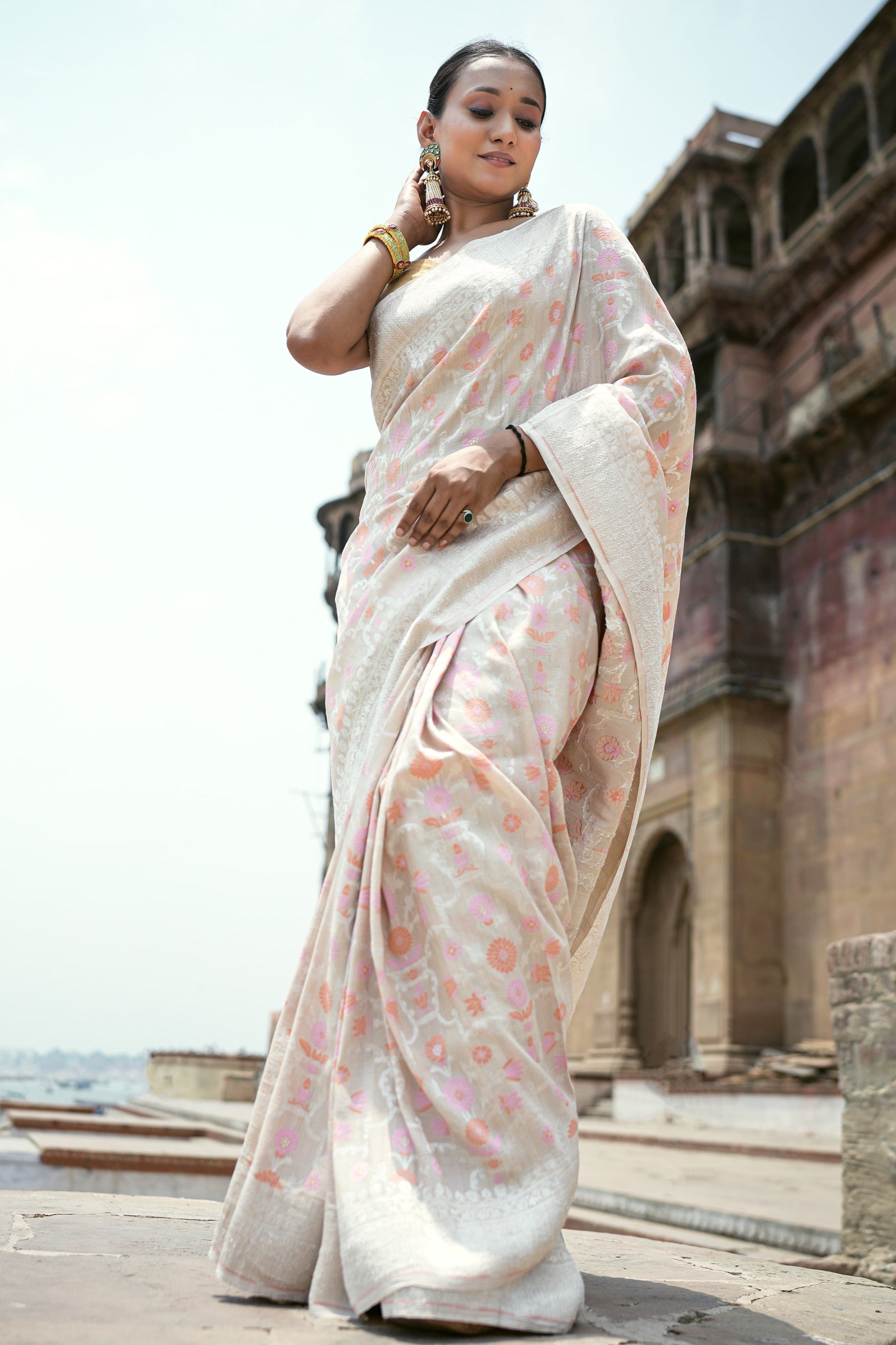 Tussar Georgette Saree