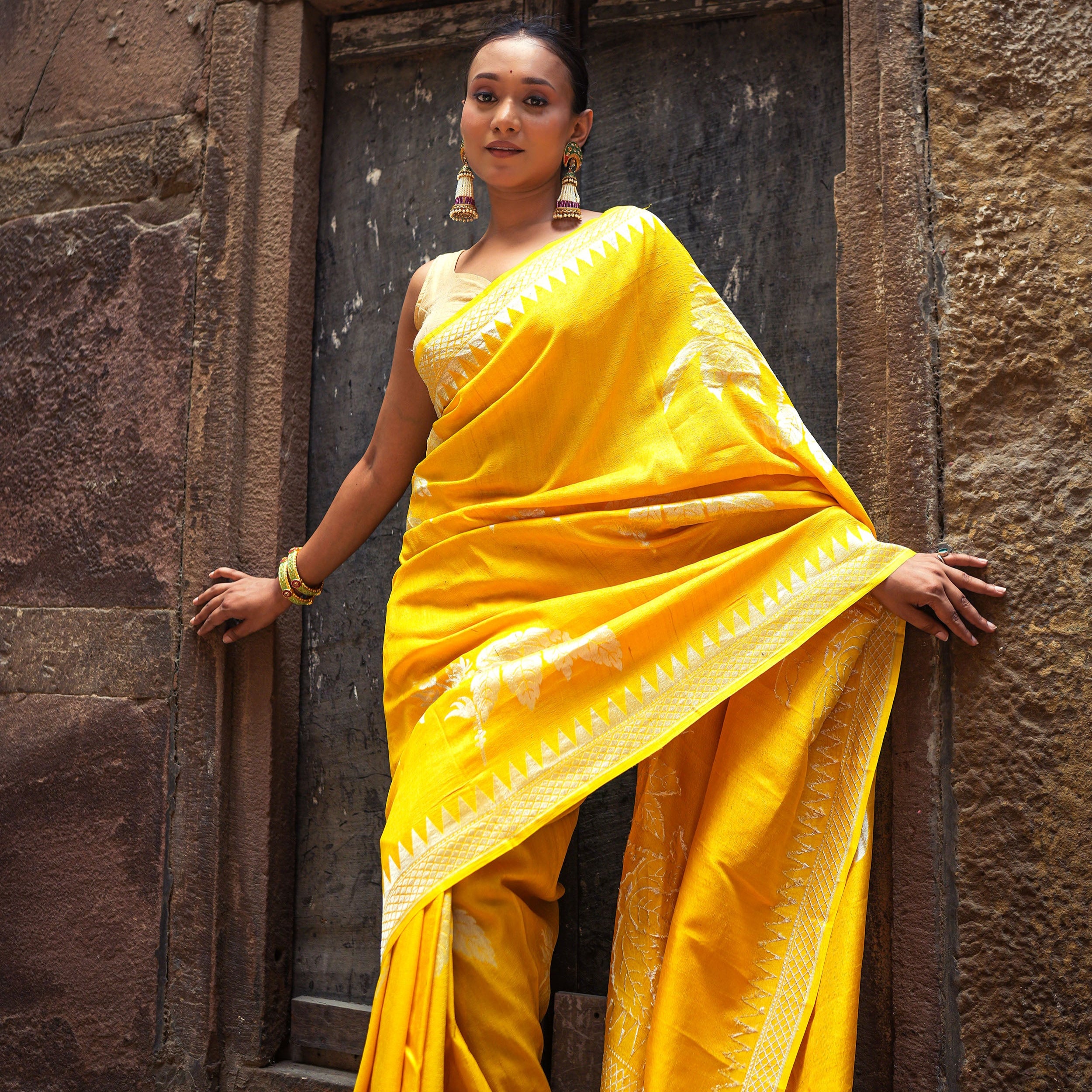 Tussar Georgette Saree