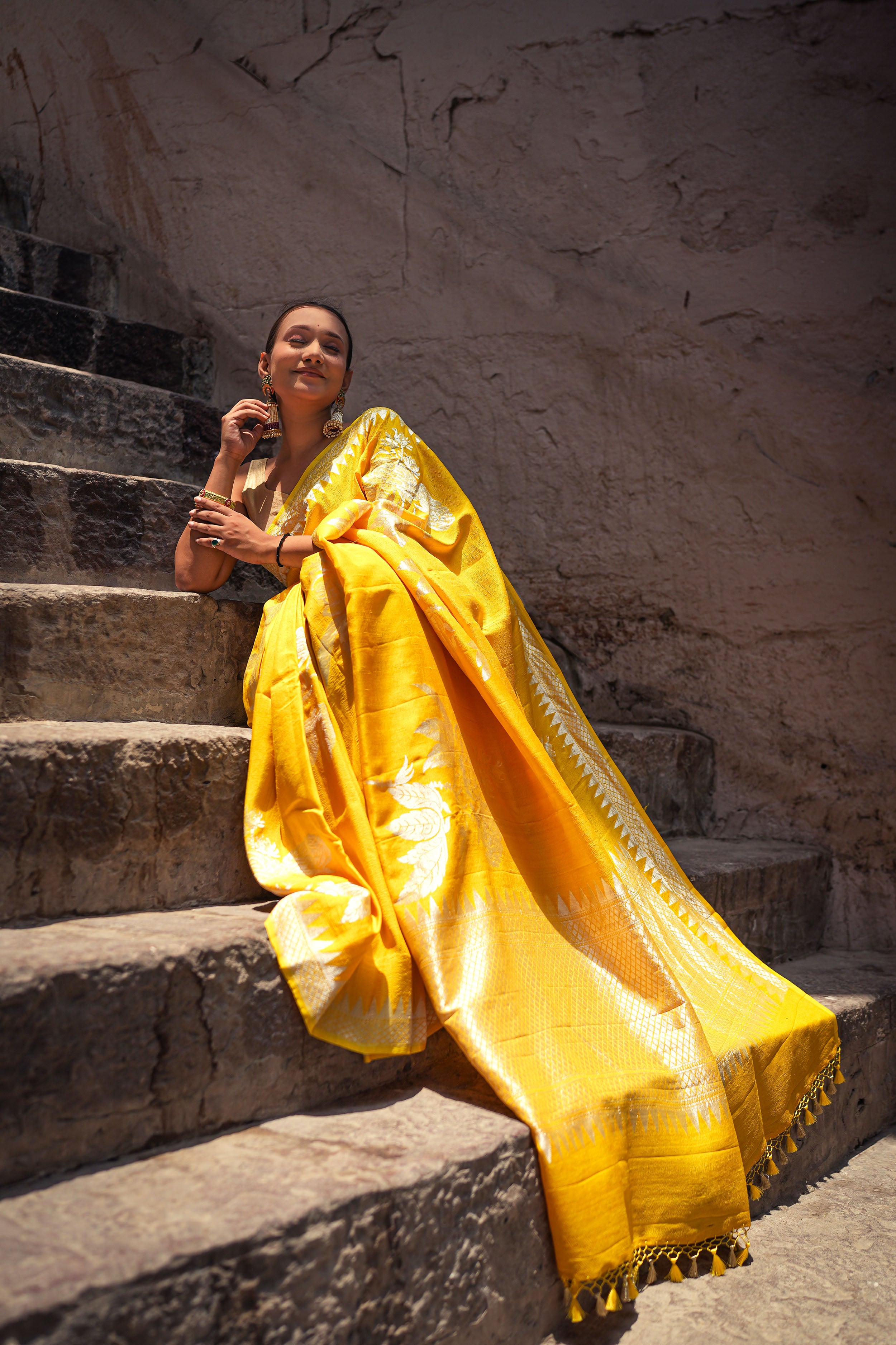 Tussar Georgette Saree