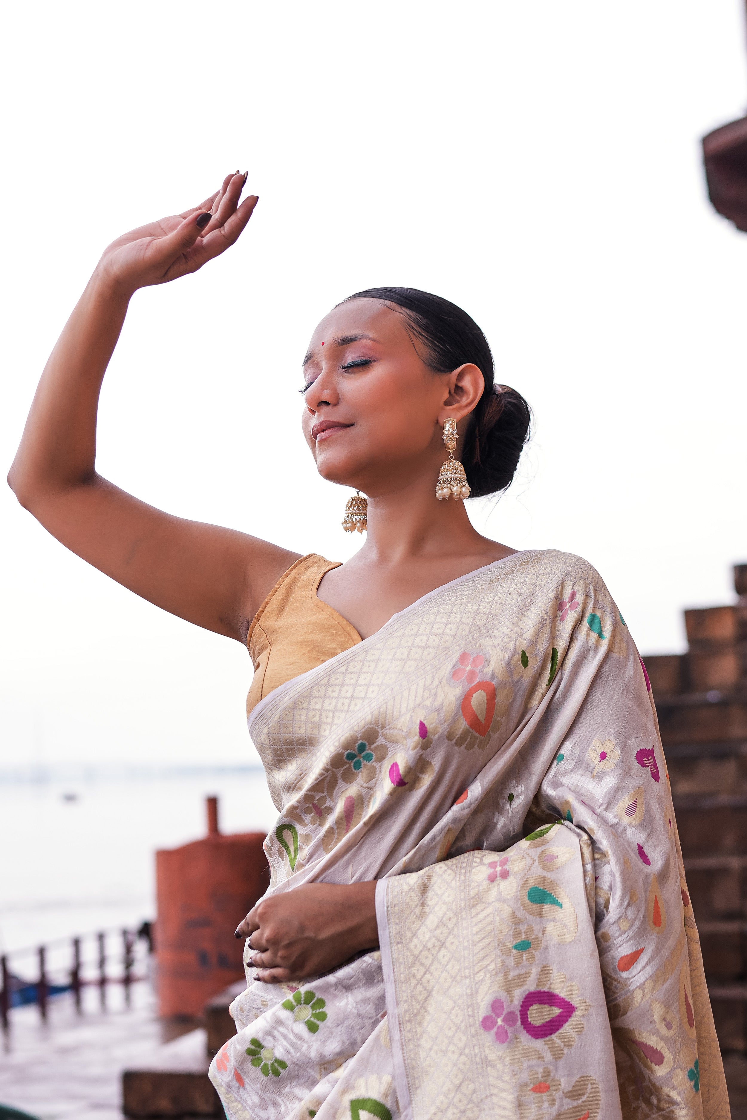 Banarasi Tussar Georgette Saree