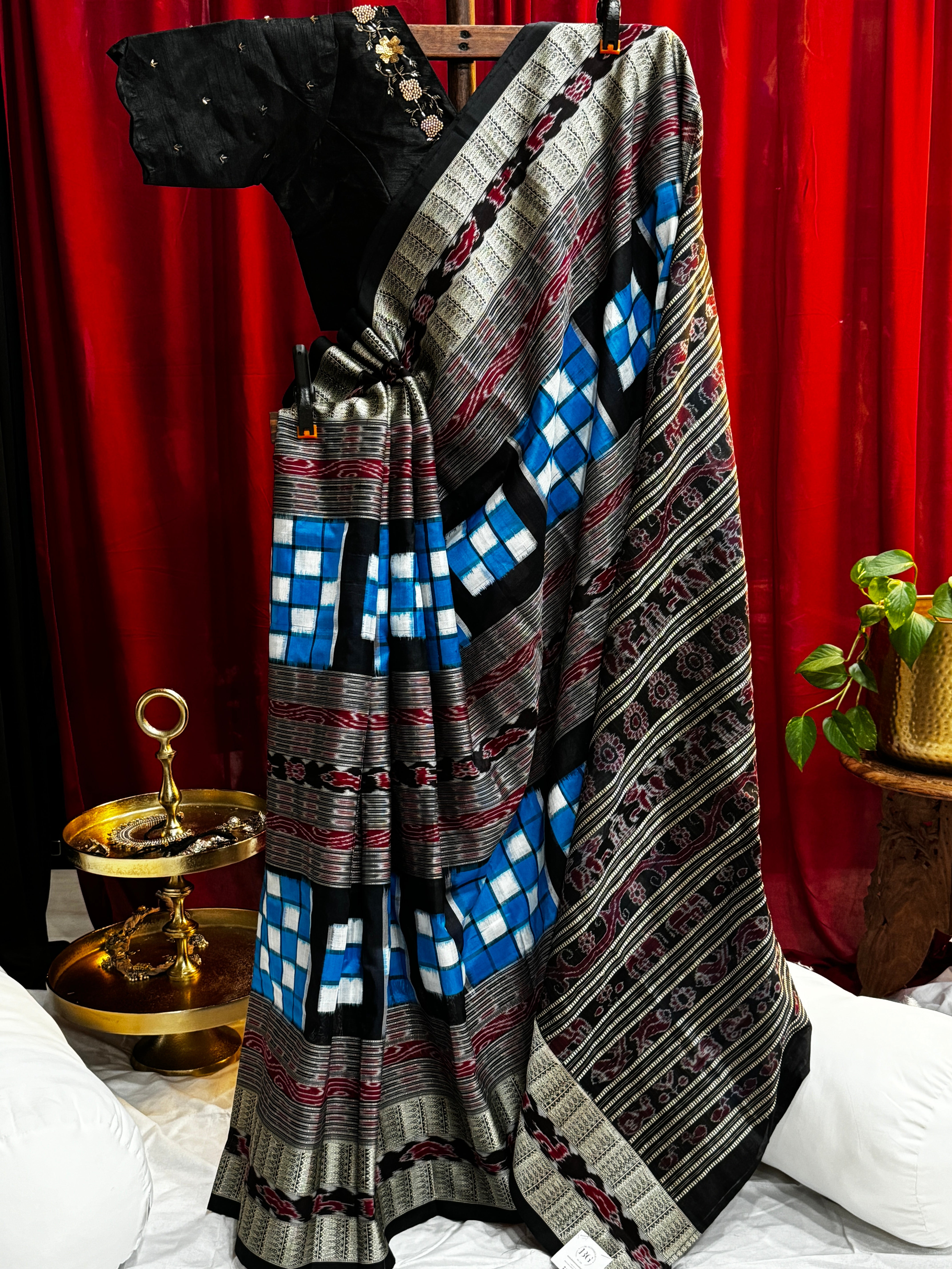 Odisha Bichritrapuri Sambalpuri Silk Handloom Saree