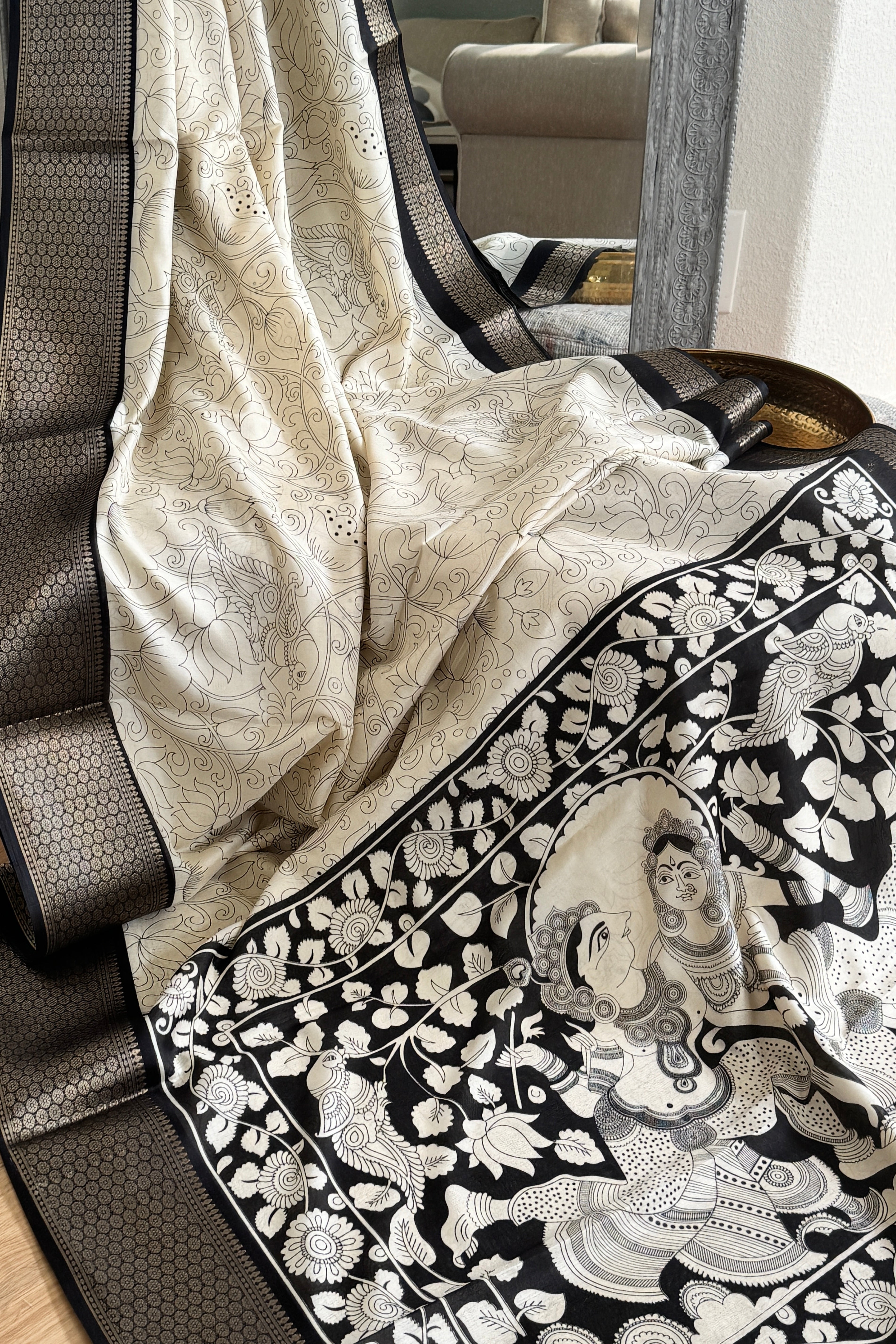 Satin Soft silk Printed saree