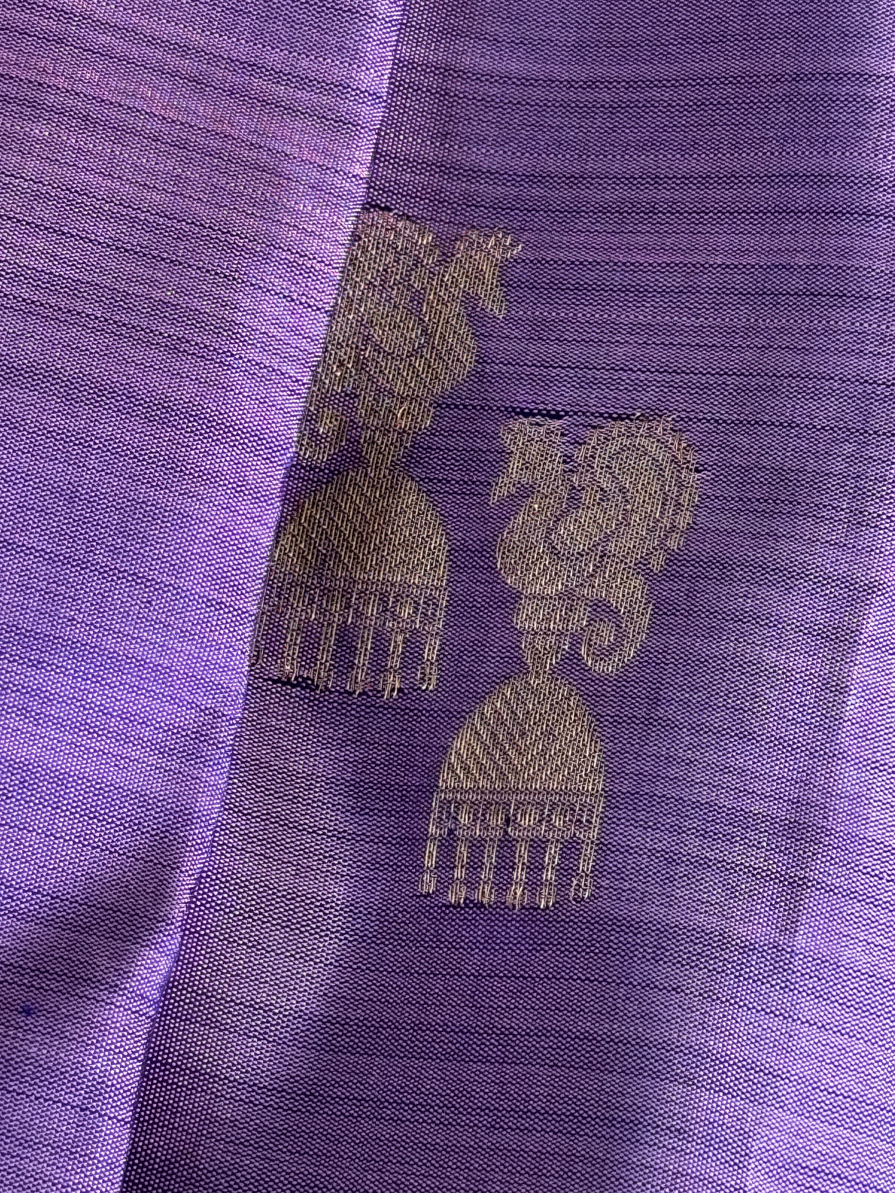 Kanjeevaram Pure silk handloom saree - lavendar