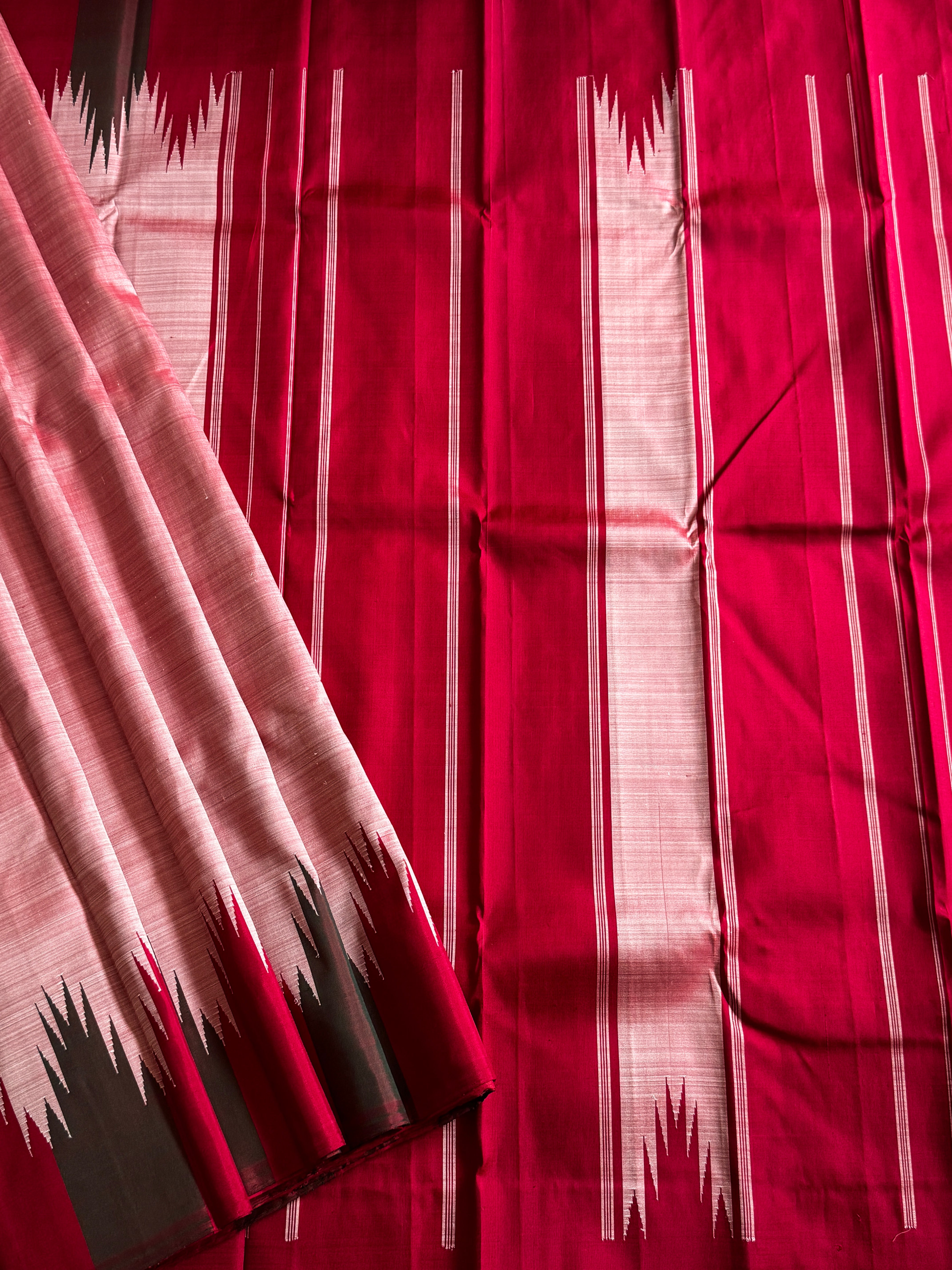 Kanjeevaram Pure silk handloom saree - peach