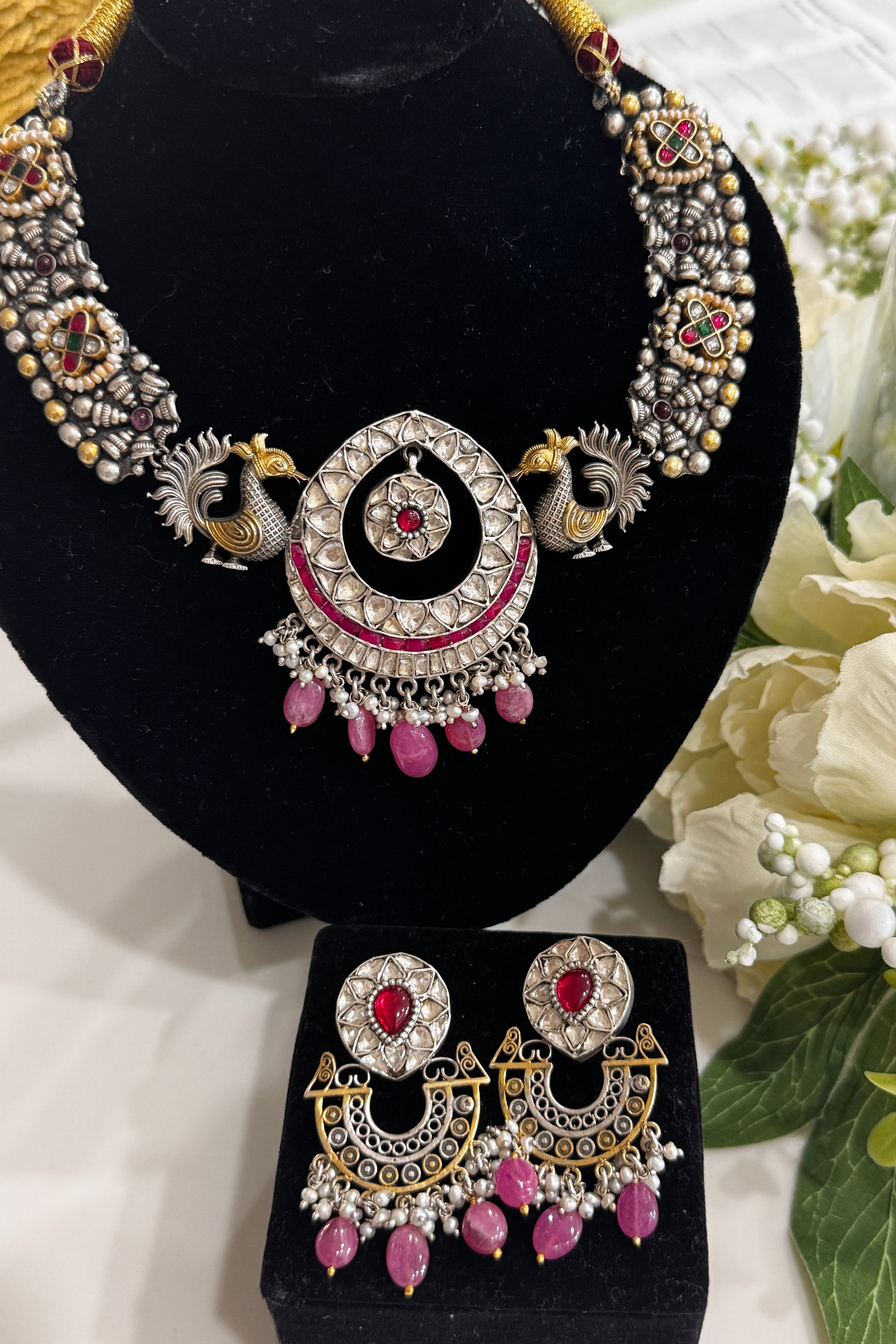 92.5 Silver Dual Tone Fusion Necklace