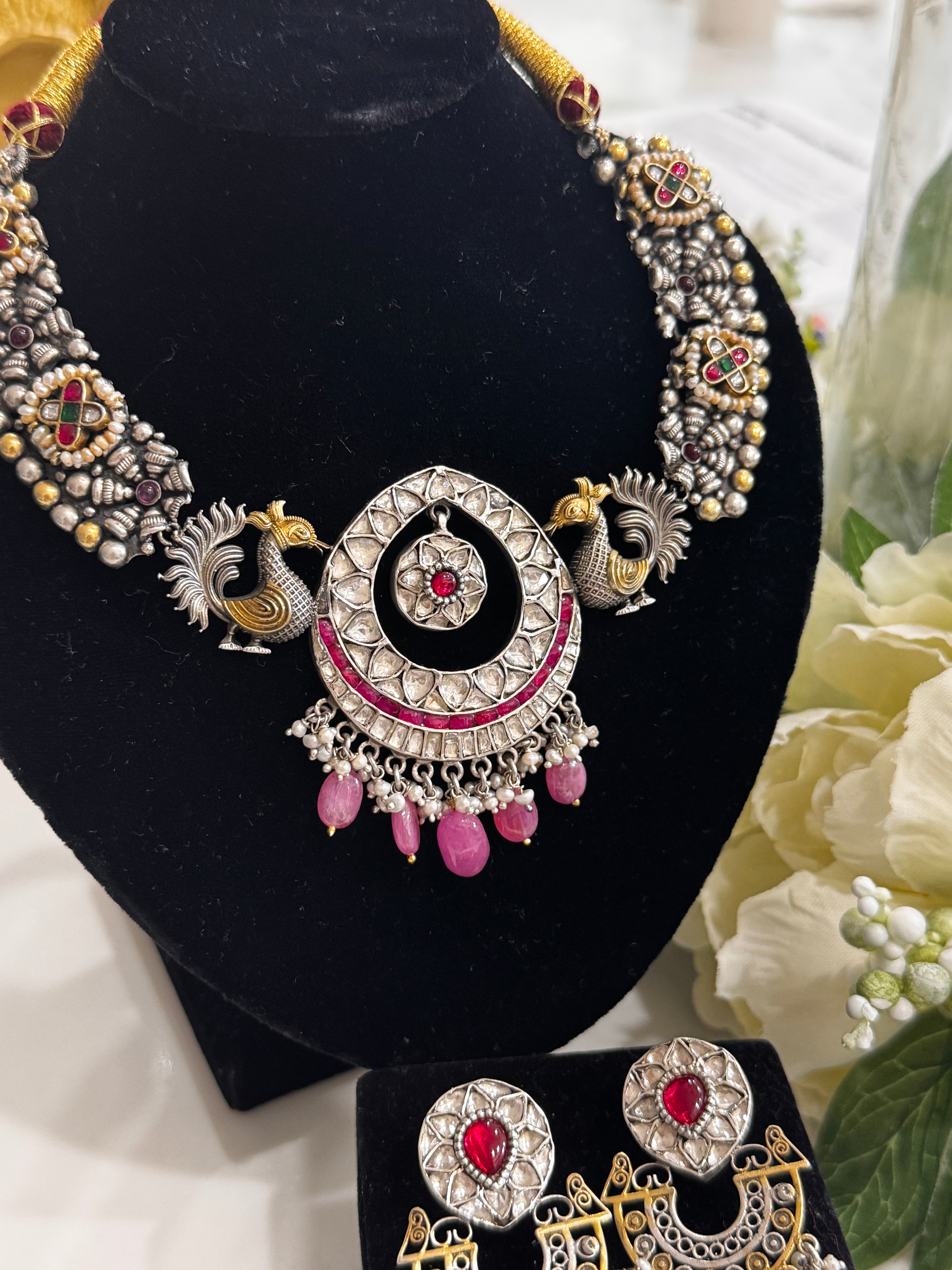 92.5 Silver Dual Tone Fusion Necklace