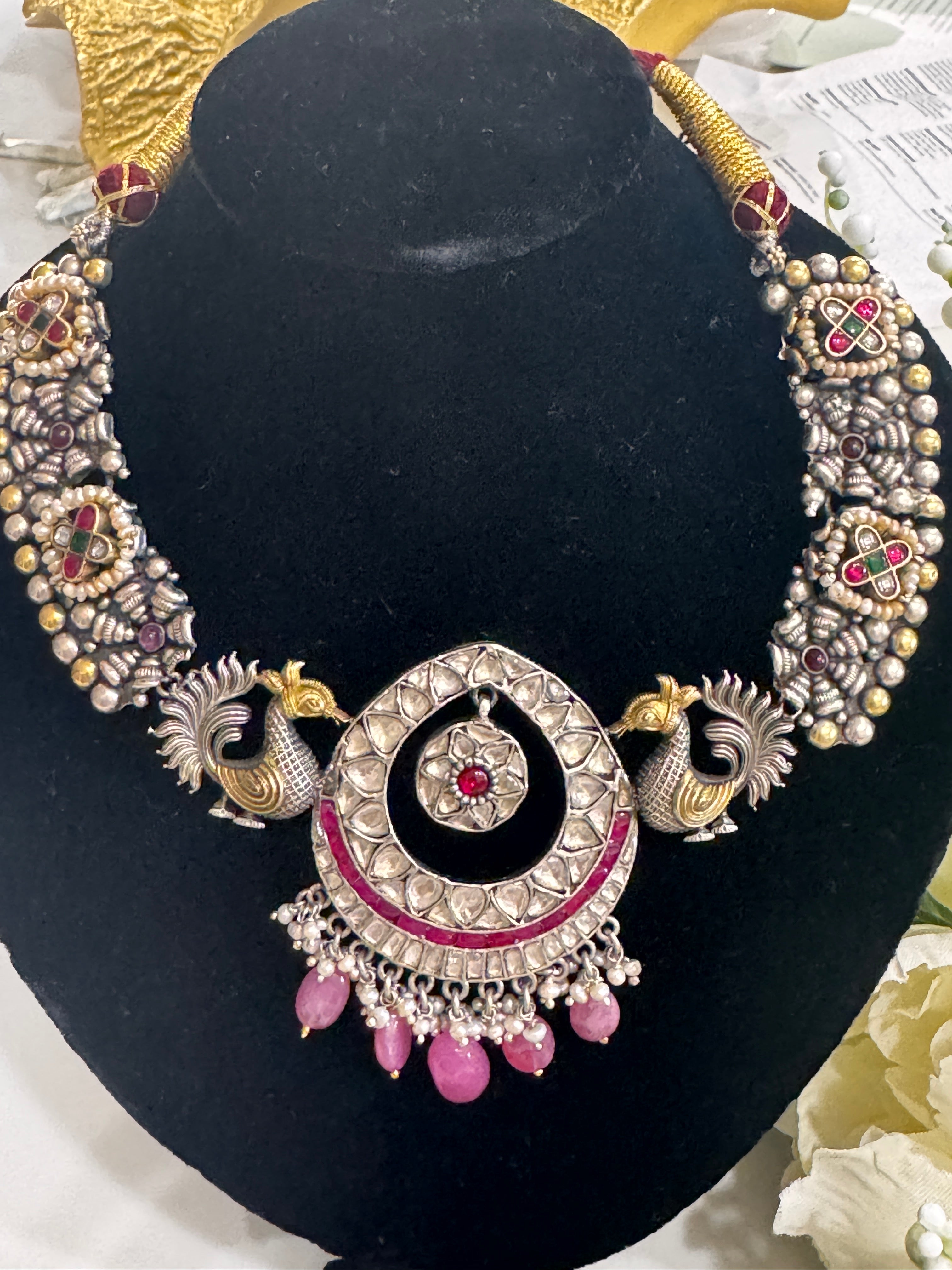 92.5 Silver Dual Tone Fusion Necklace