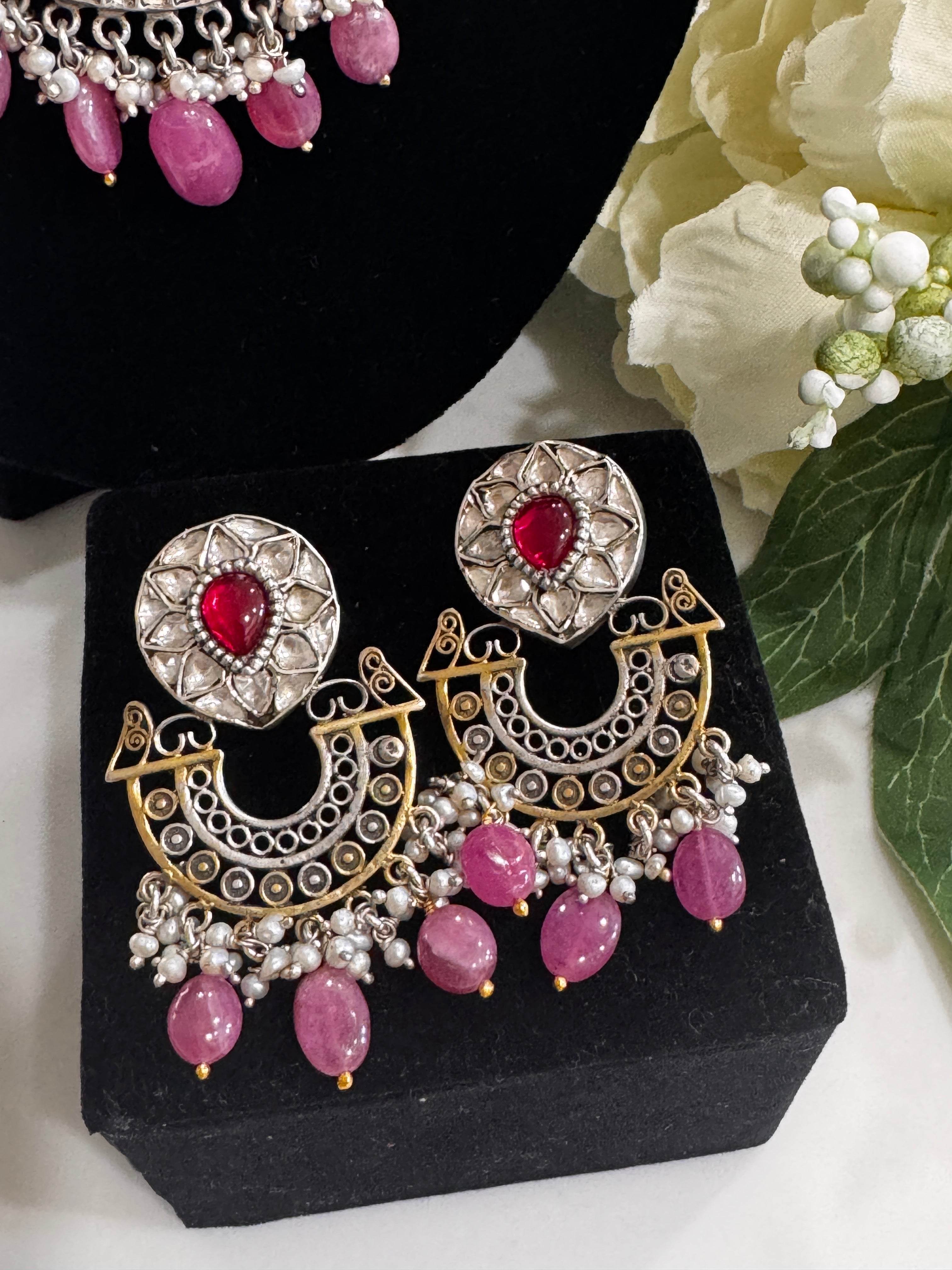 92.5 Silver Dual Tone Fusion Necklace