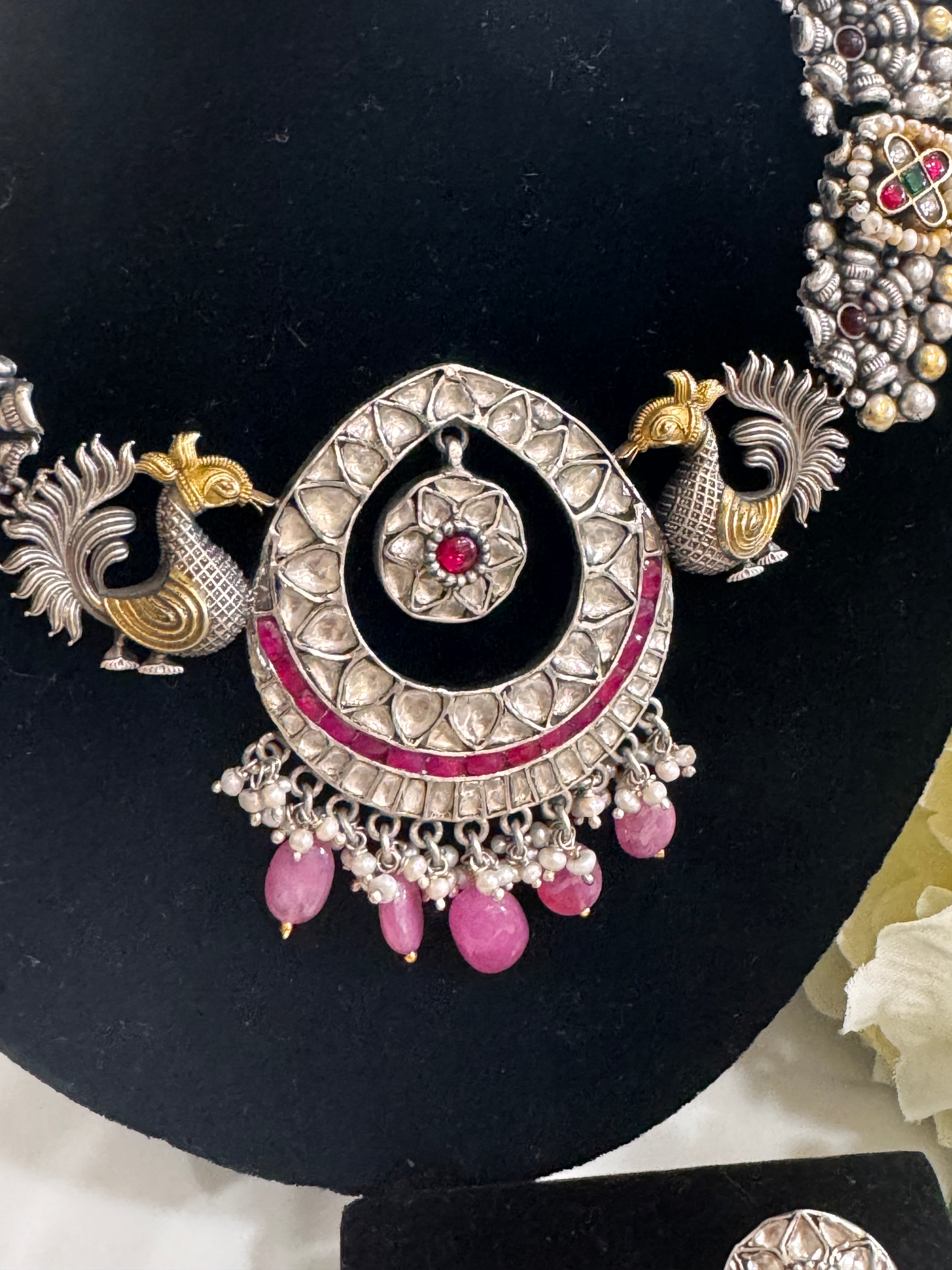 92.5 Silver Dual Tone Fusion Necklace