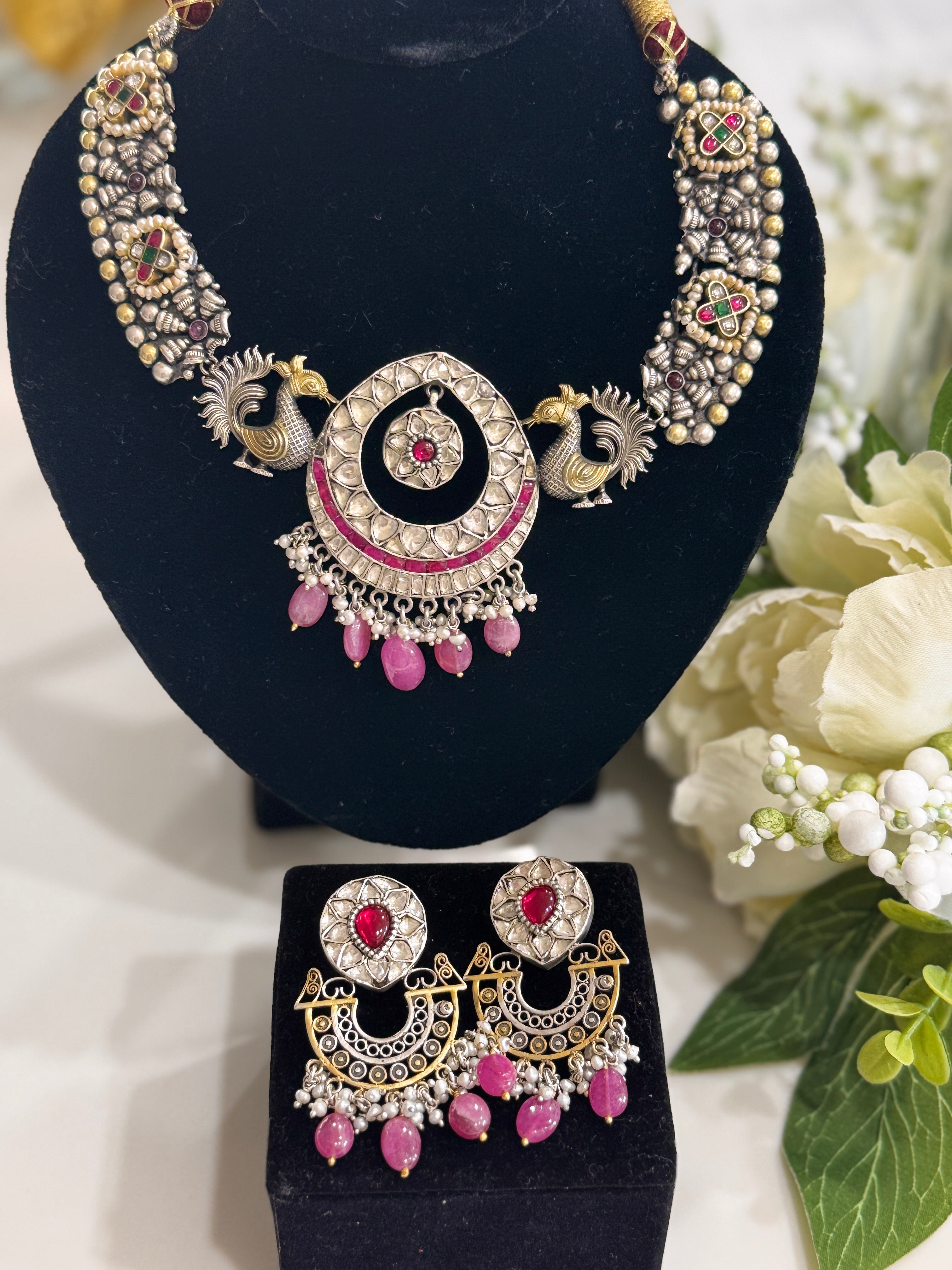 92.5 Silver Dual Tone Fusion Necklace