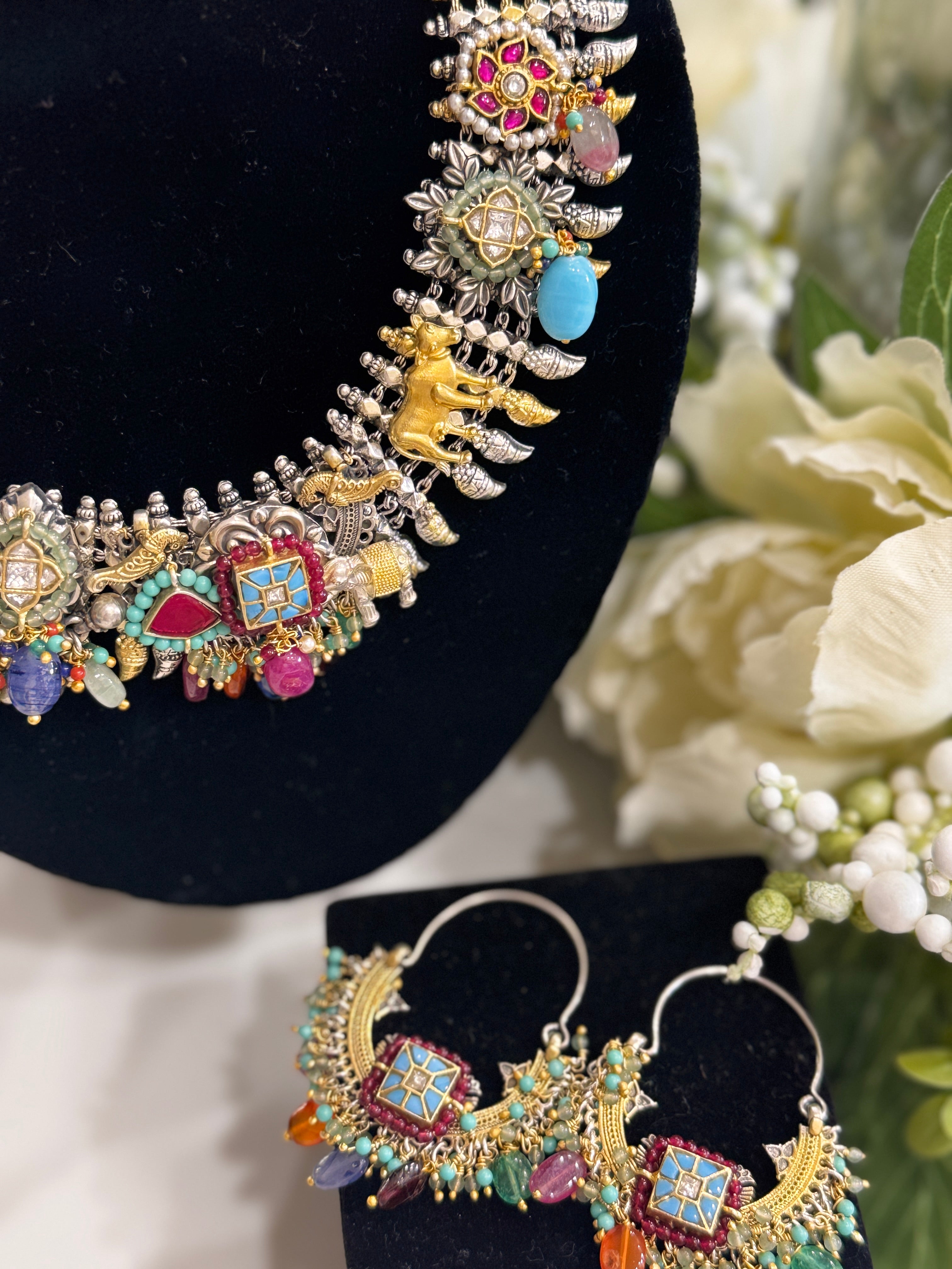 92.5 Silver Dual Tone Fusion Necklace