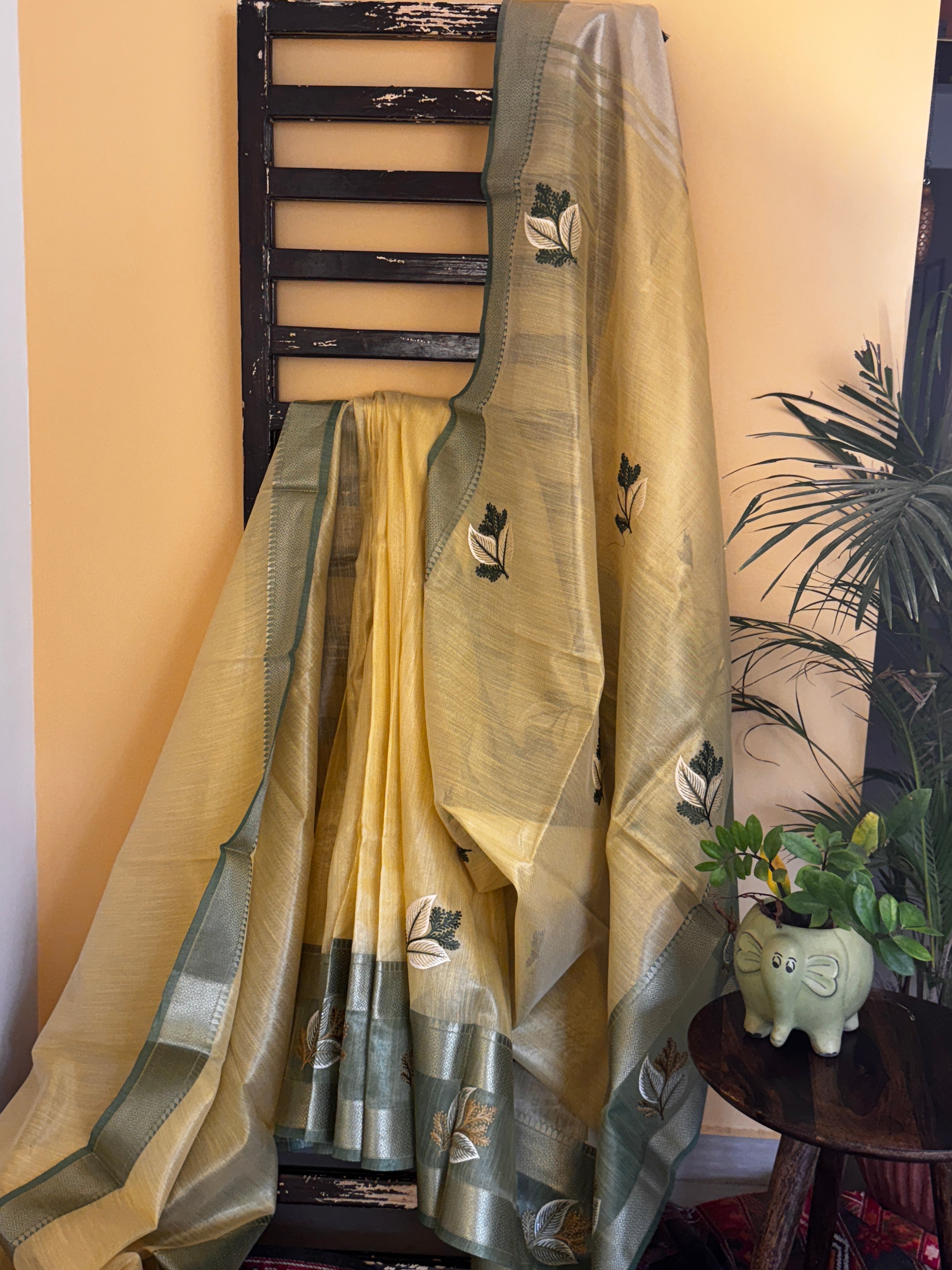 Tissue Silk with Embroidery