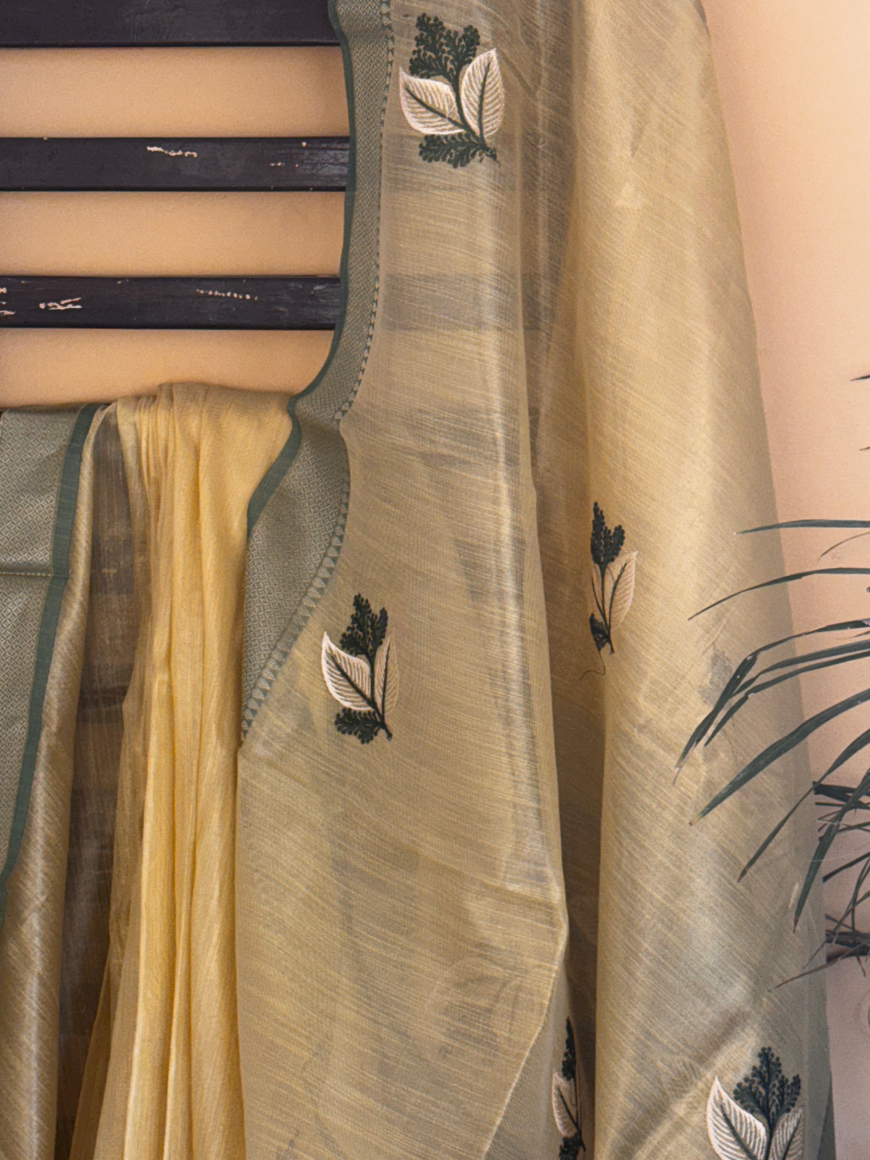 Tissue Silk with Embroidery