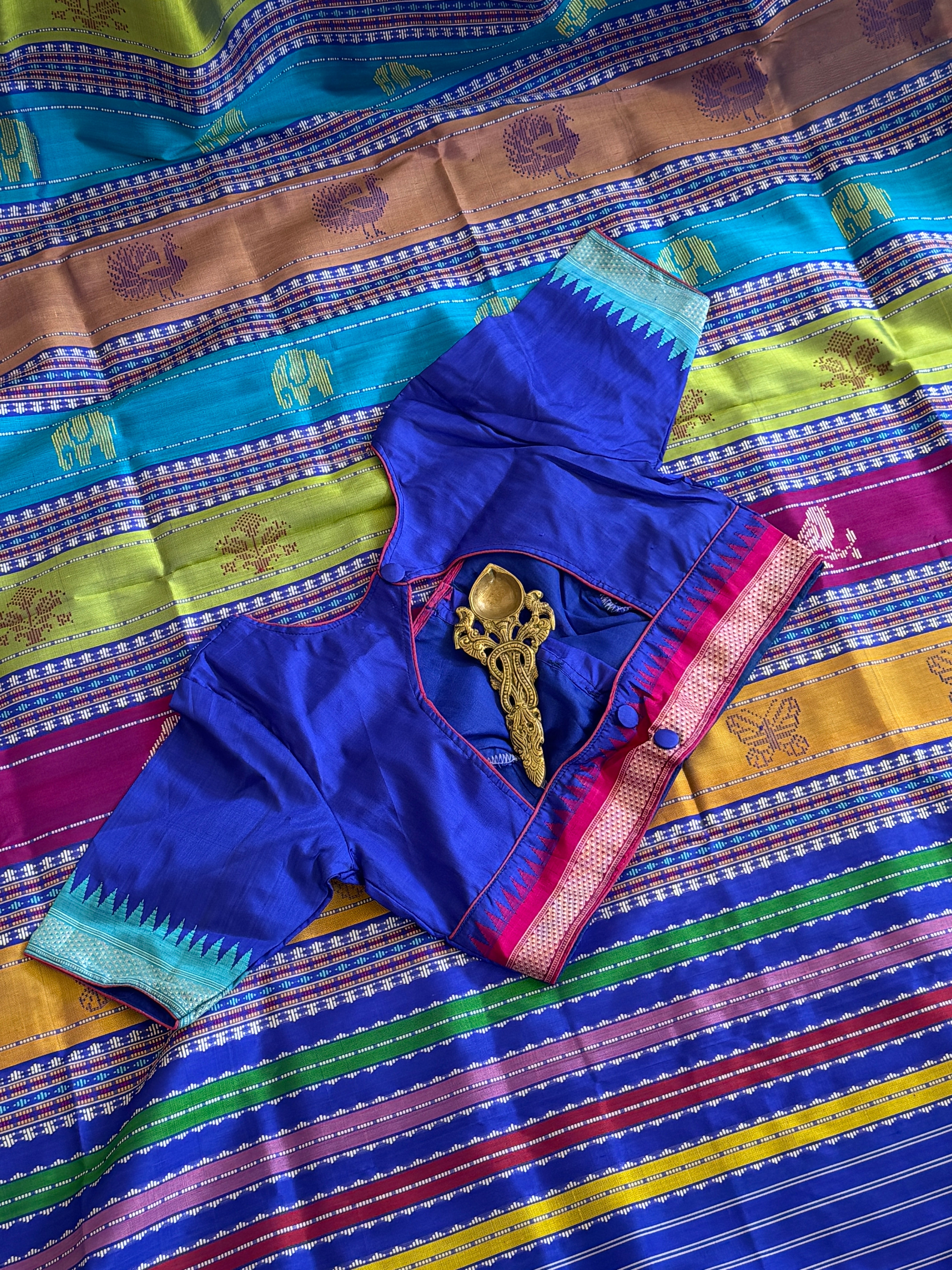 Berhampuri Double Pallu Odisha Handloom Saree