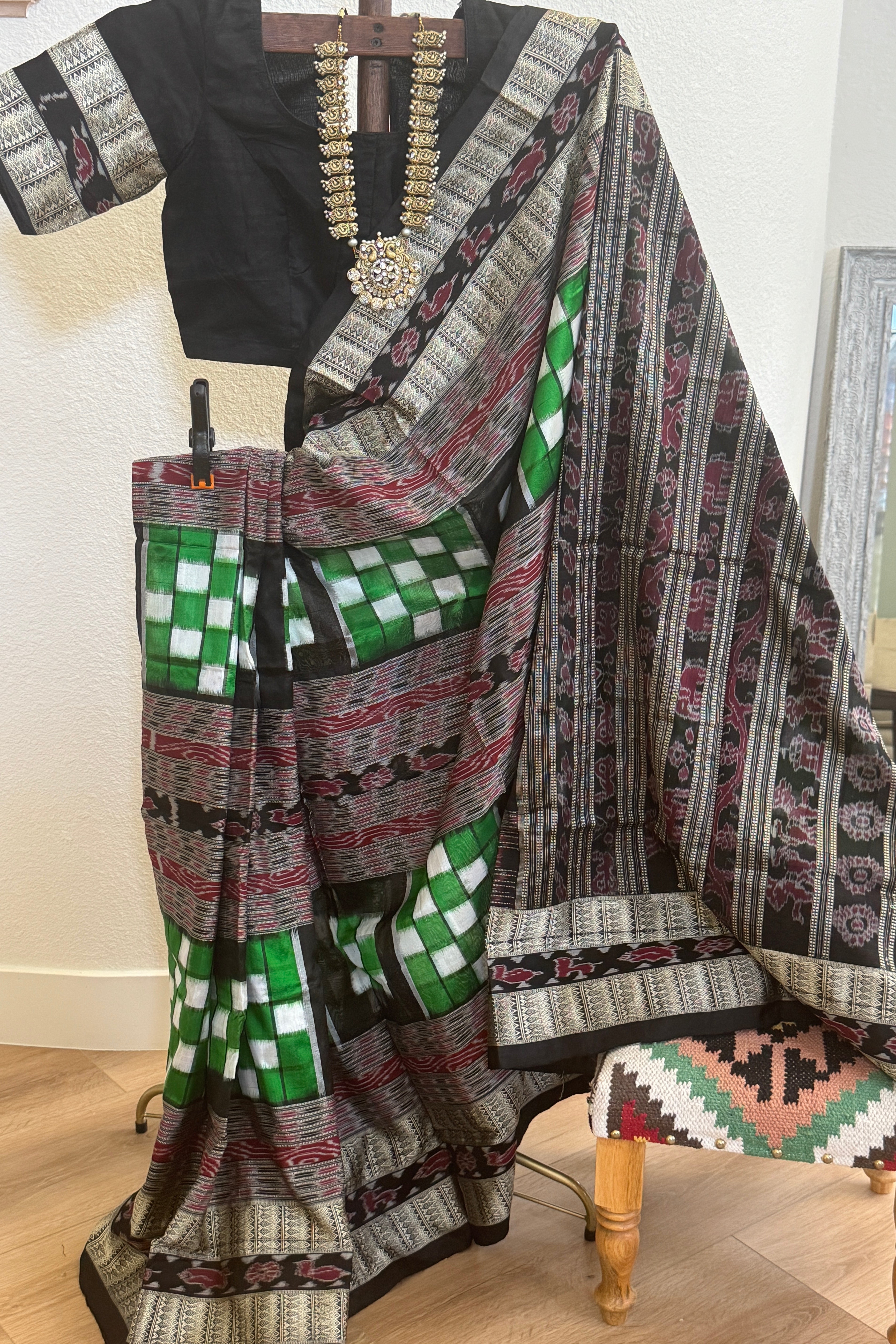 Odisha Bichritrapuri Sambalpuri Silk Handloom Saree