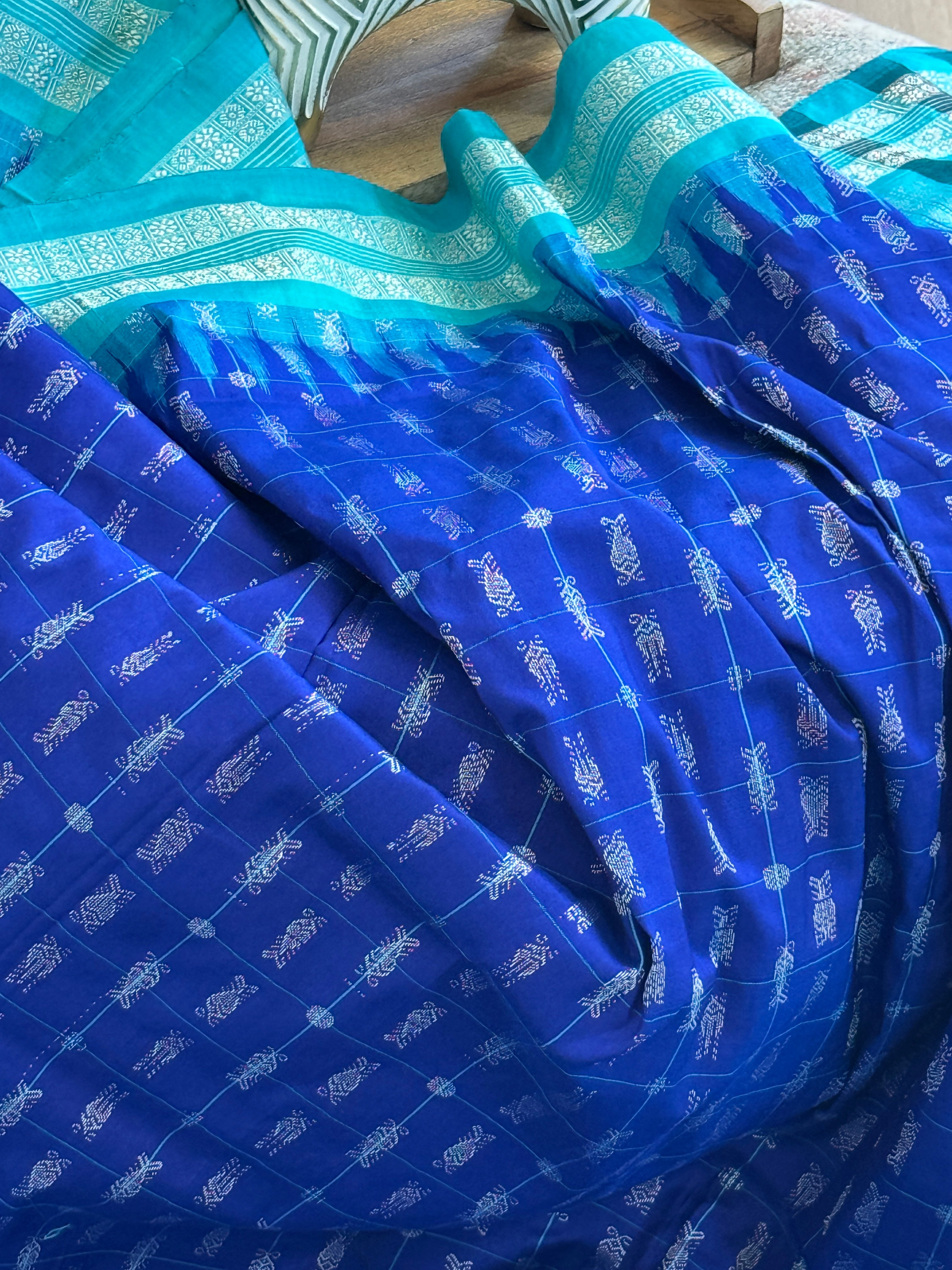 Odisha Hazar Butta Mulberry Silk Handloom Saree