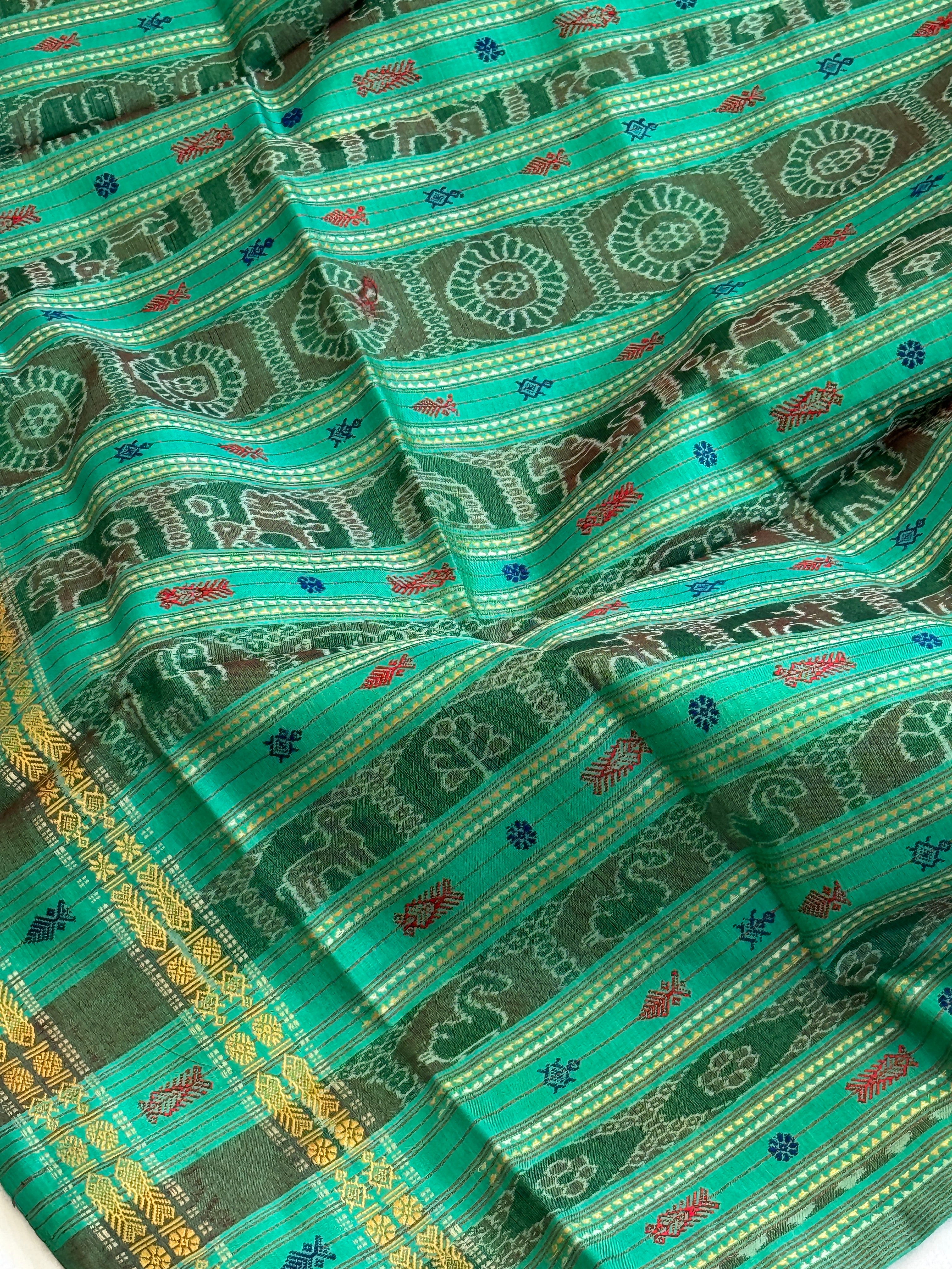 Odisha Hazar Butta Tussar Mulberry Silk Handloom Saree