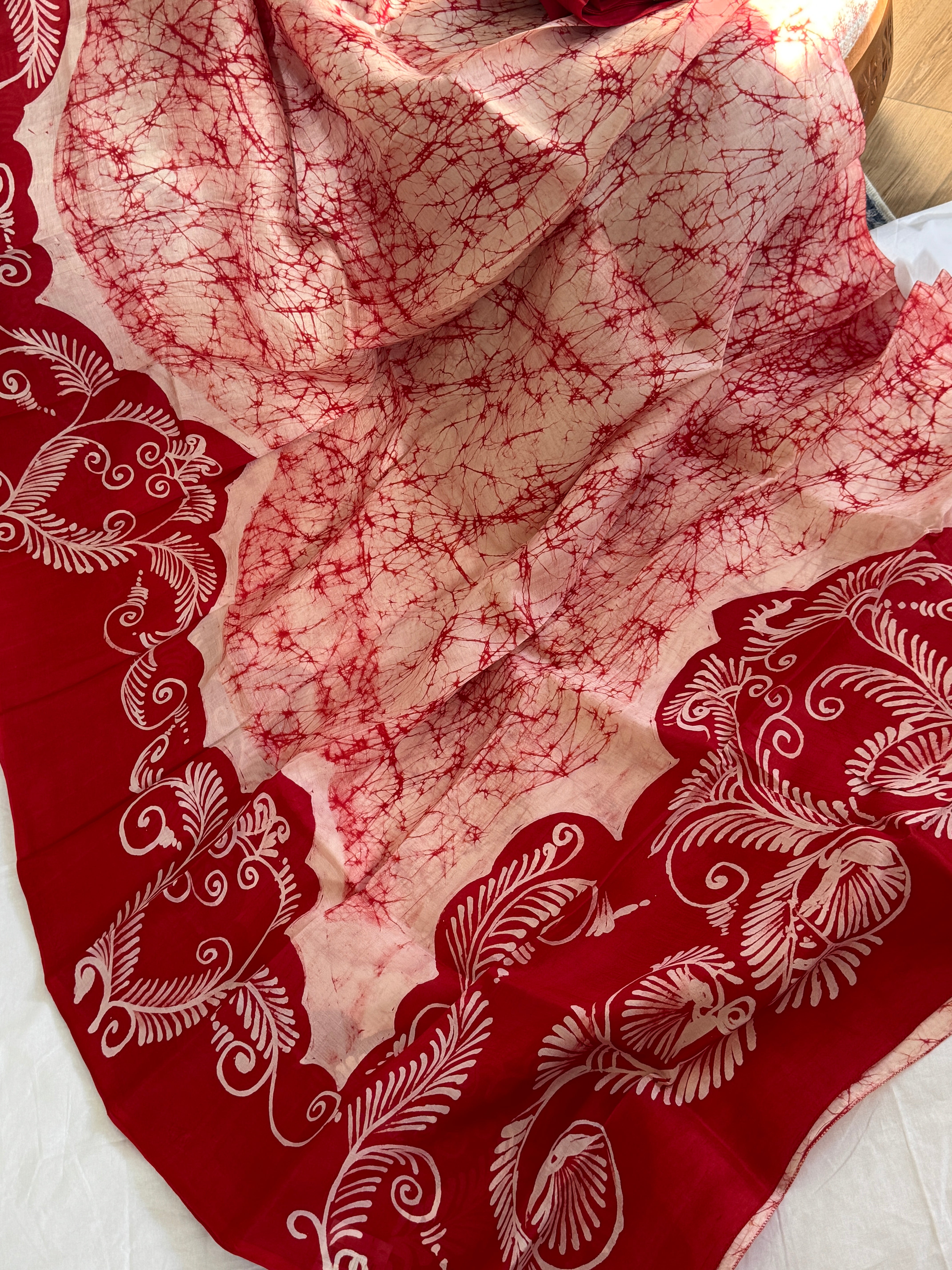 Hand Batik Pure Silk Saree