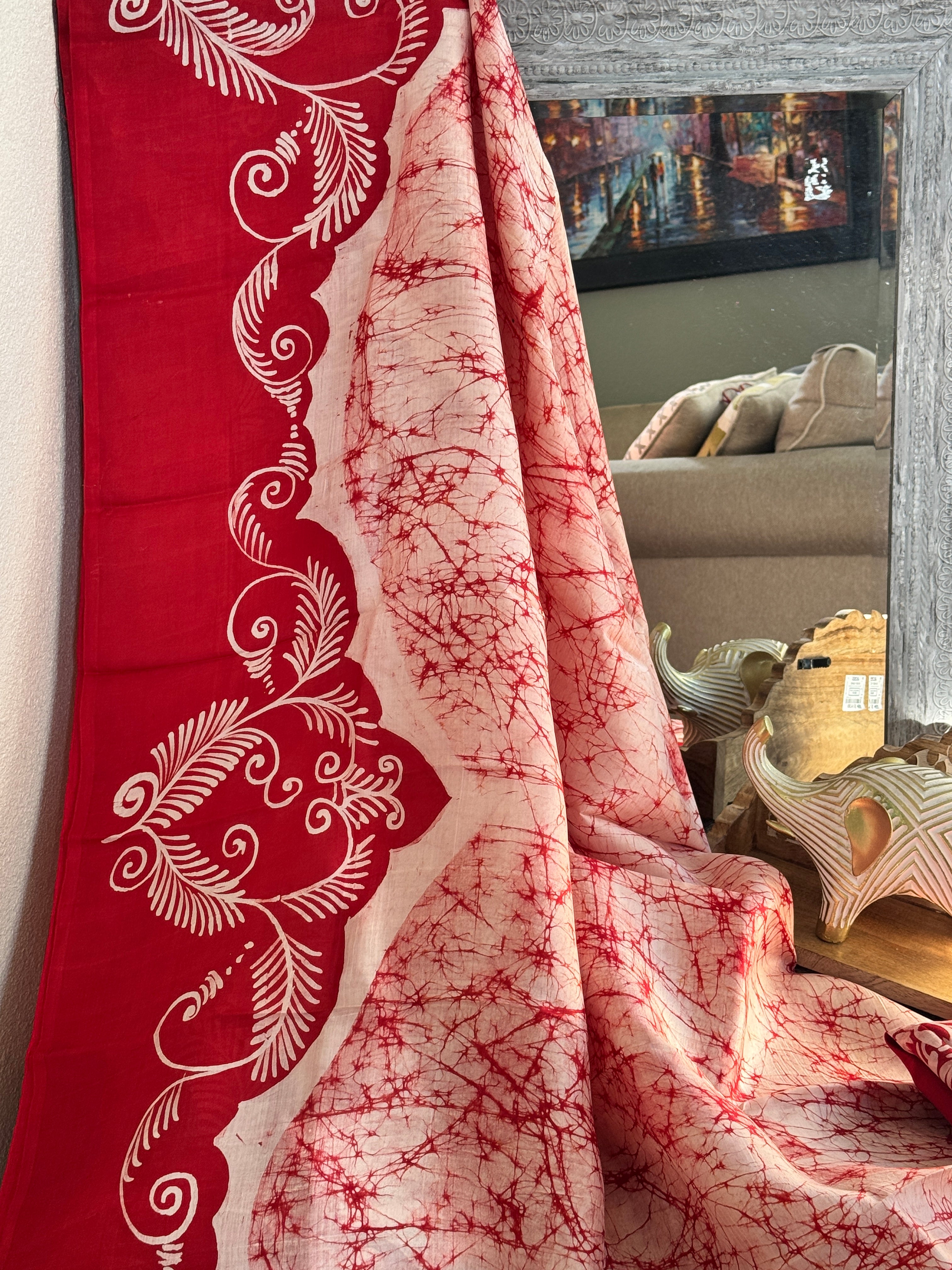 Hand Batik Pure Silk Saree