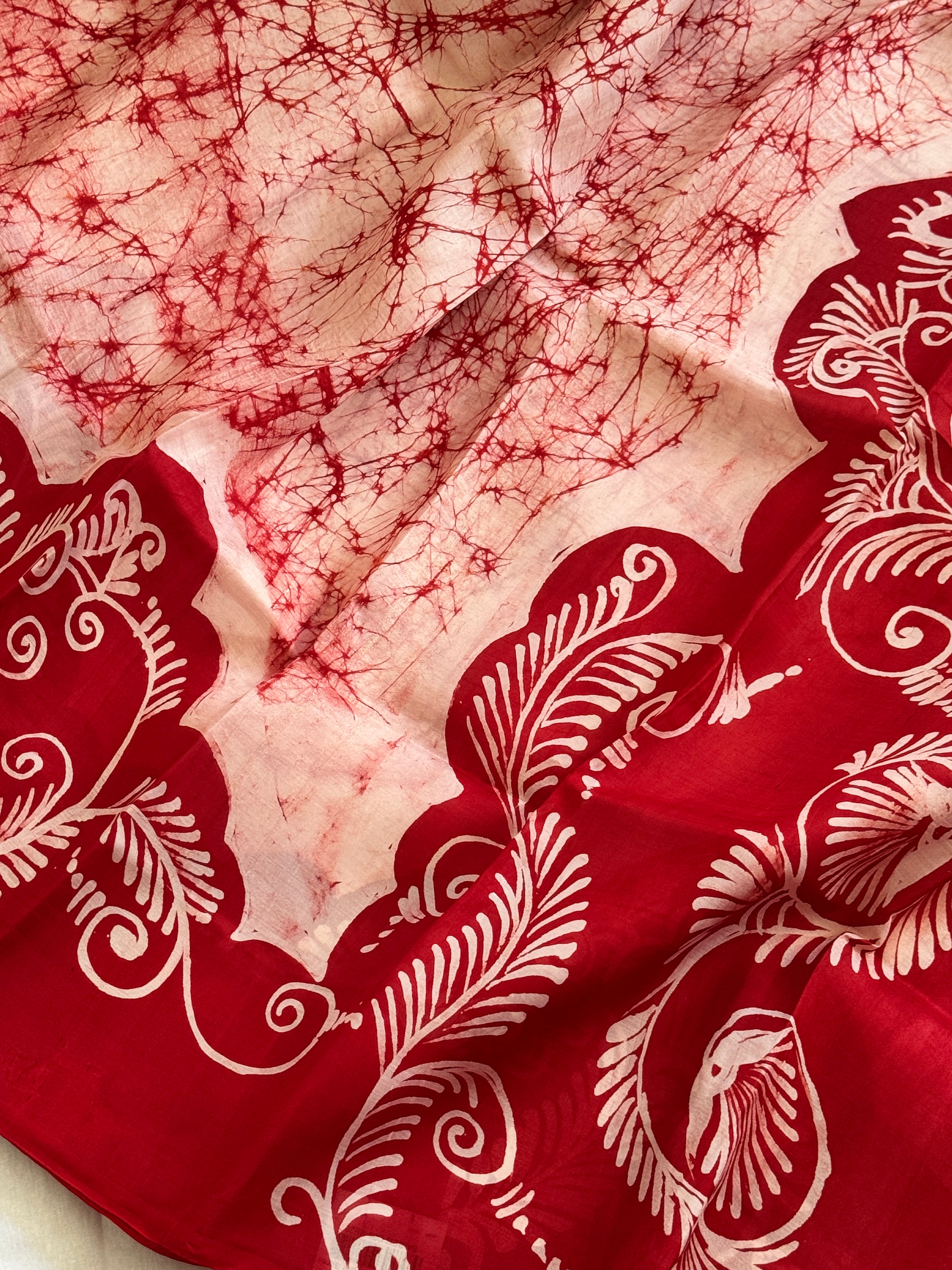 Hand Batik Pure Silk Saree