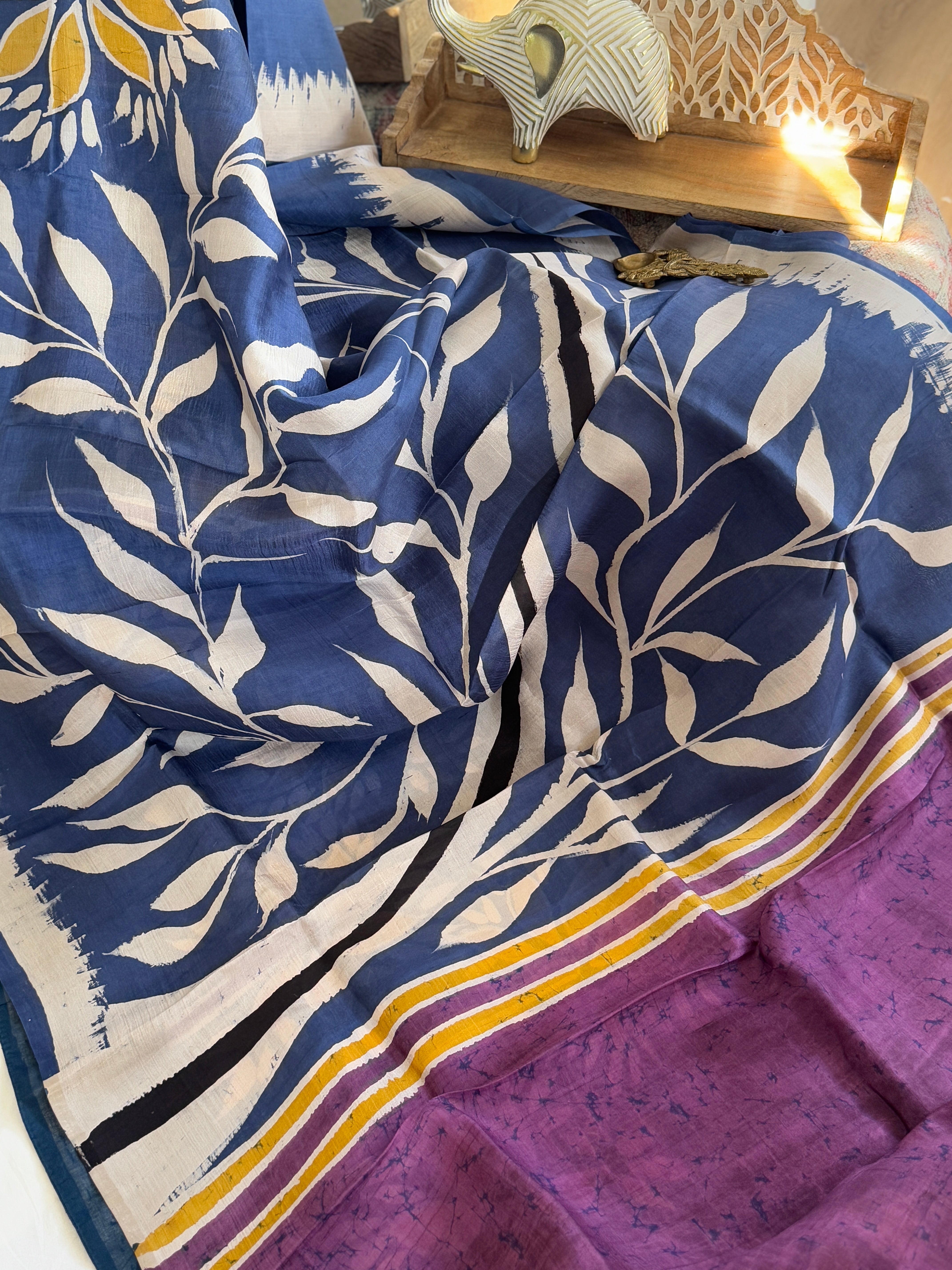 Hand Batik Pure Silk Saree