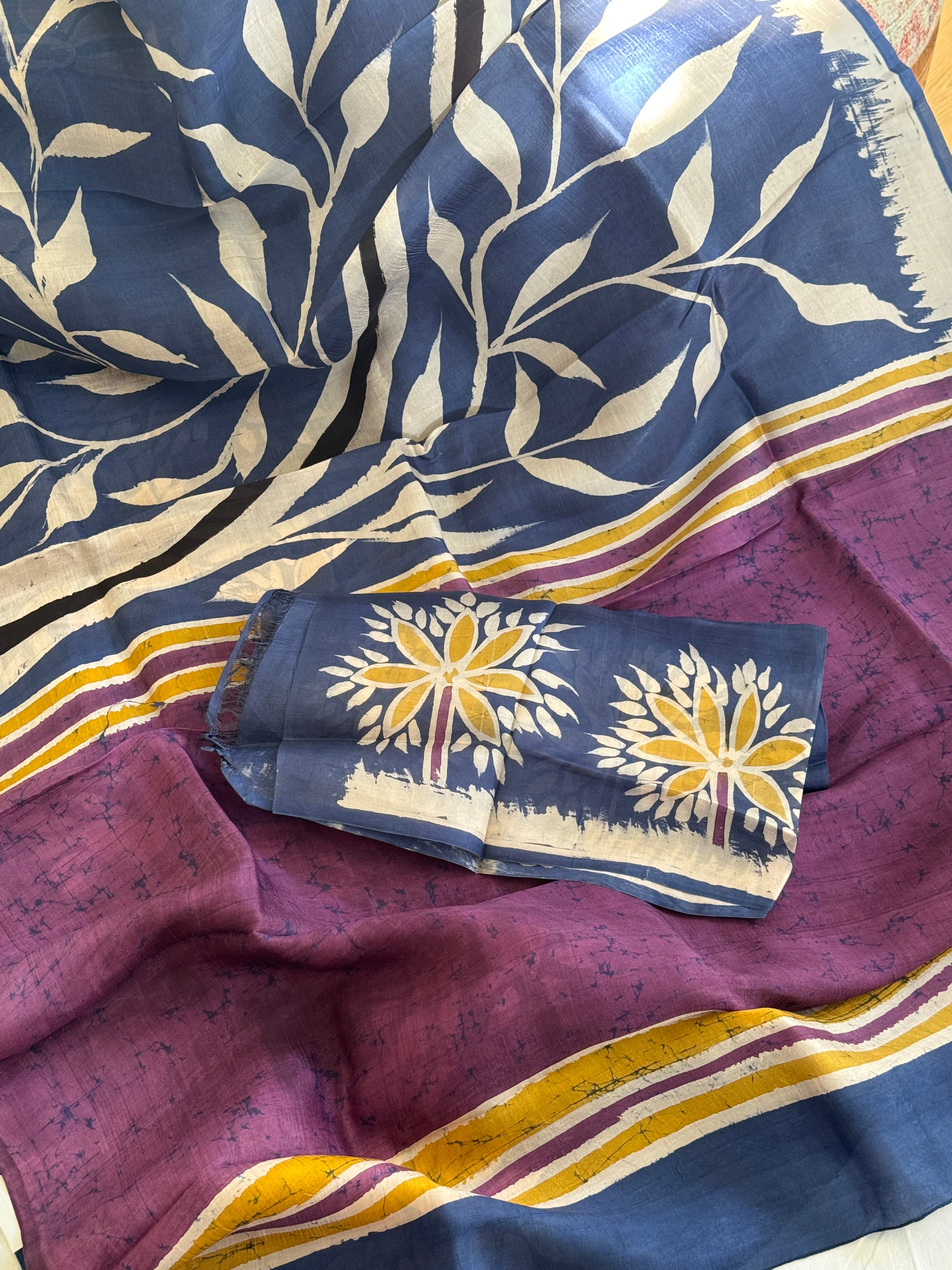 Hand Batik Pure Silk Saree