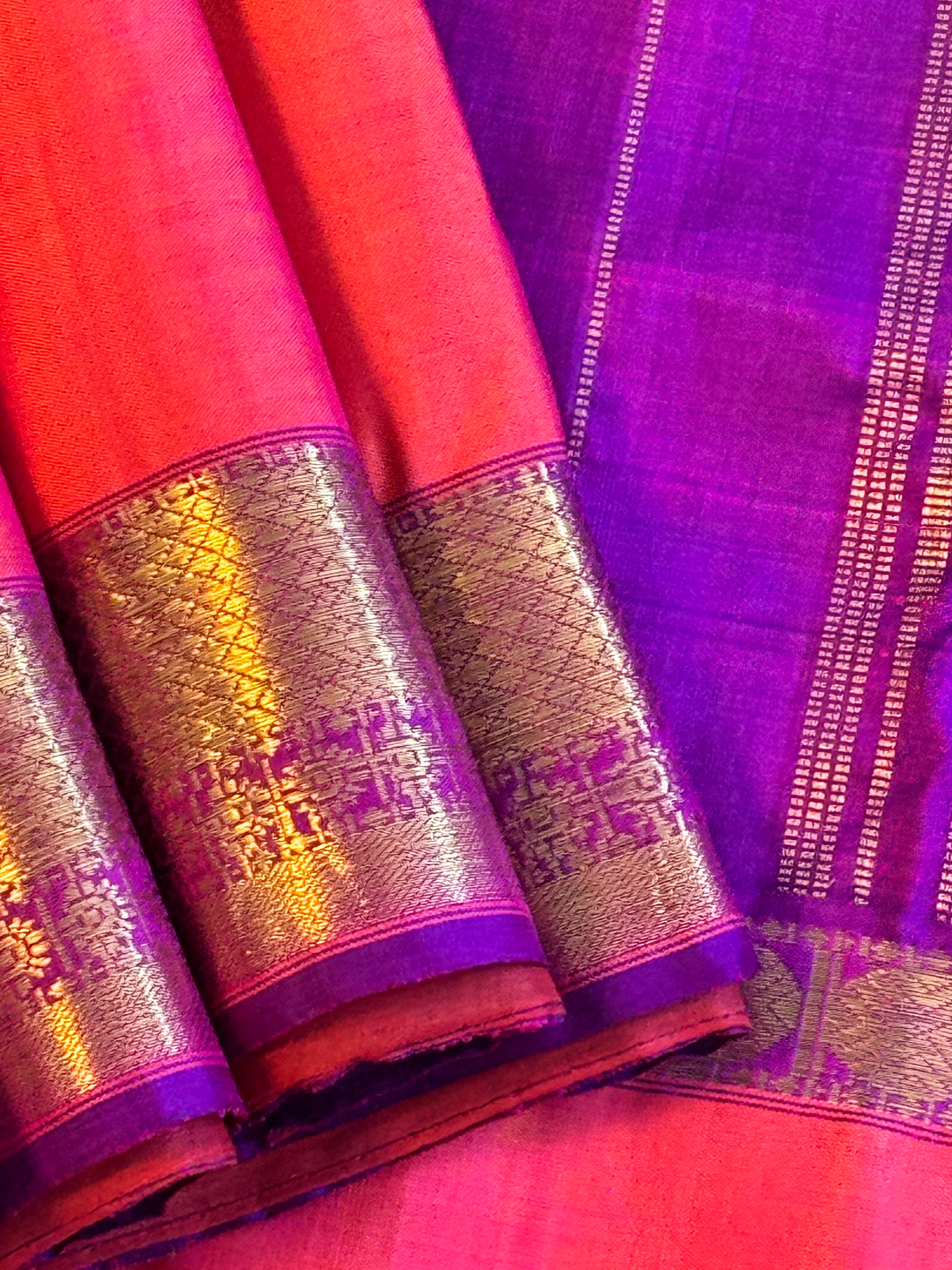 Kanjeevaram Handloom Pure Silk Saree