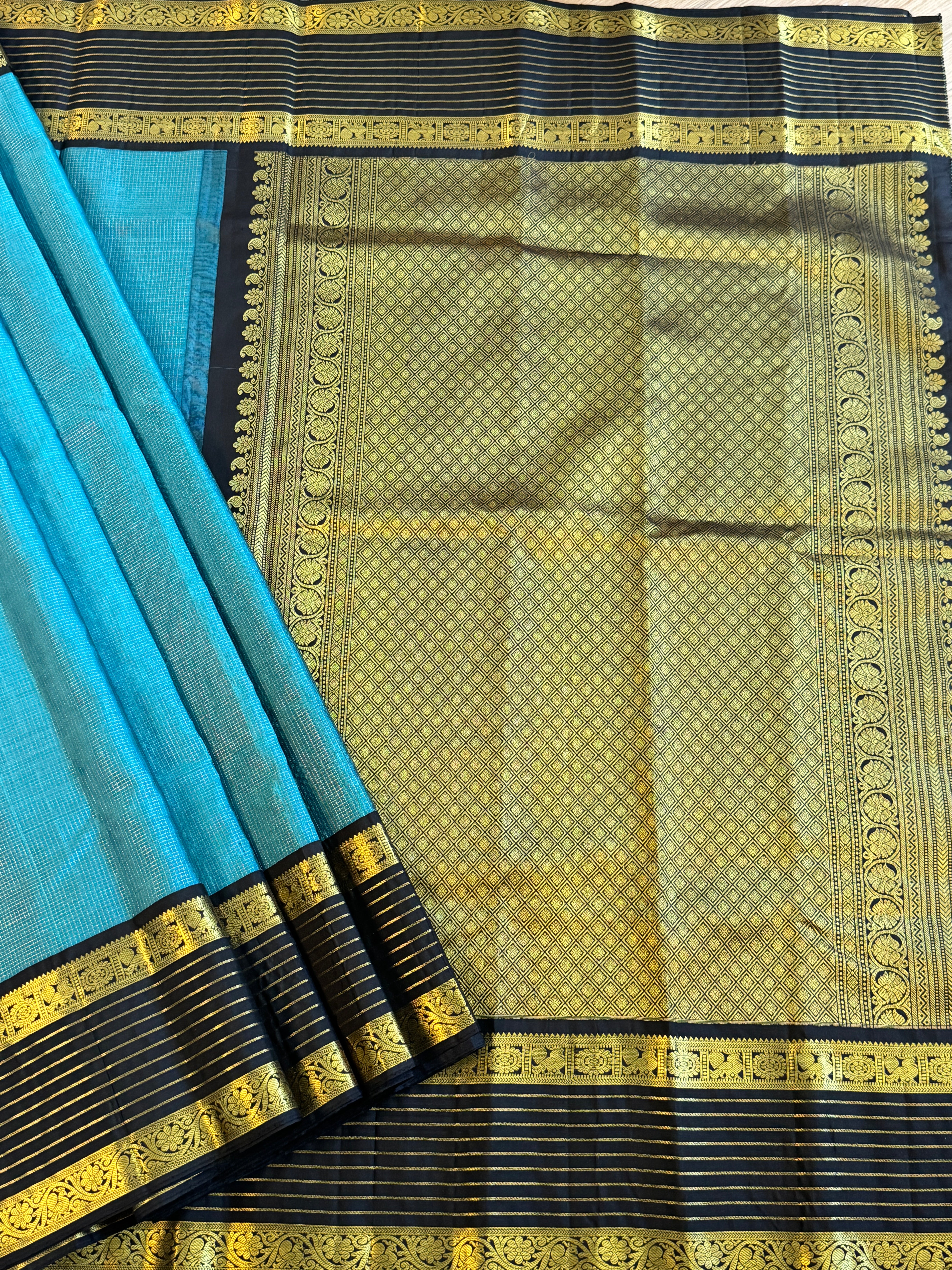 Kanjeevaram Handloom Pure Silk Vairaossi Saree