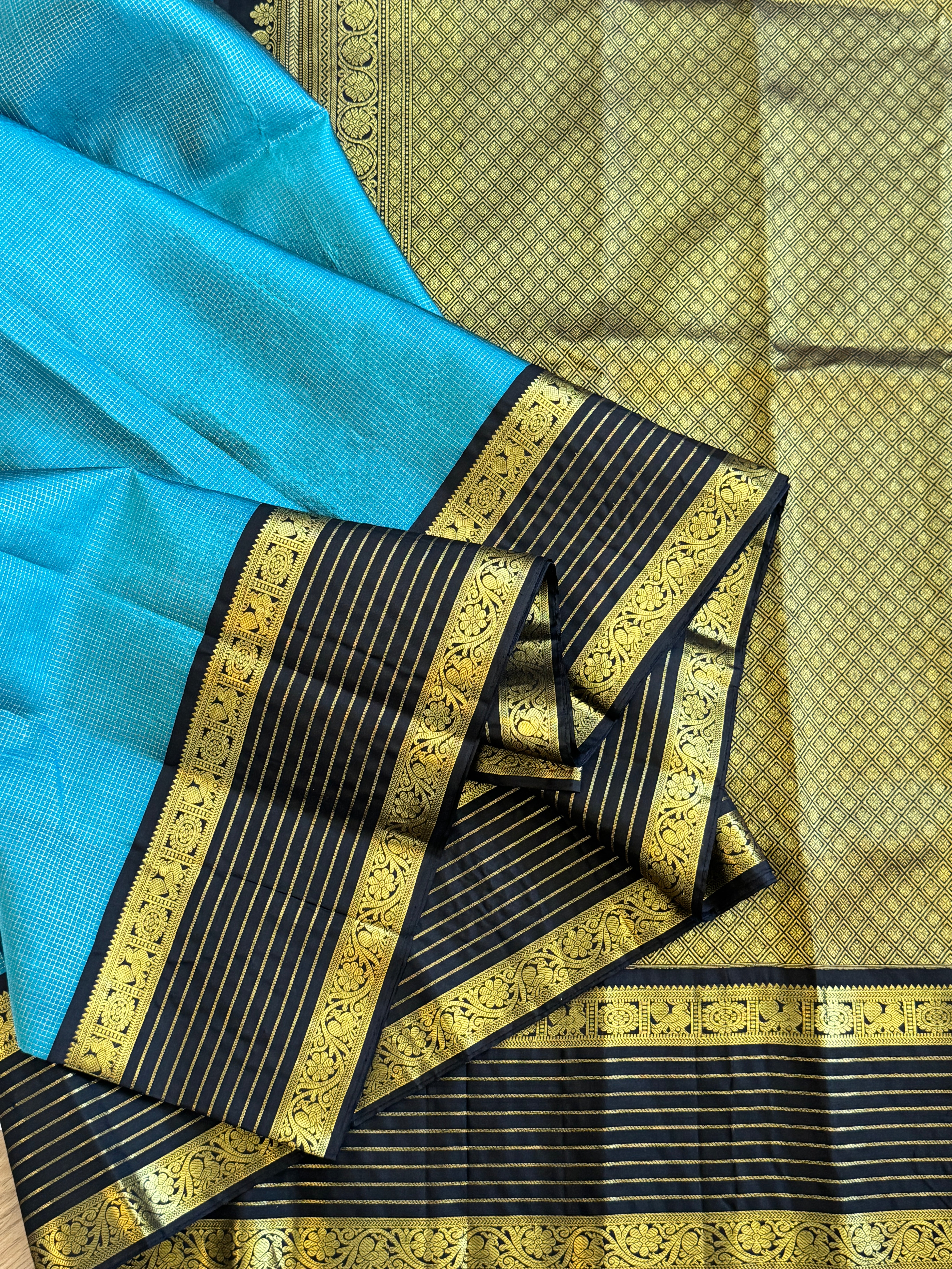 Kanjeevaram Handloom Pure Silk Vairaossi Saree