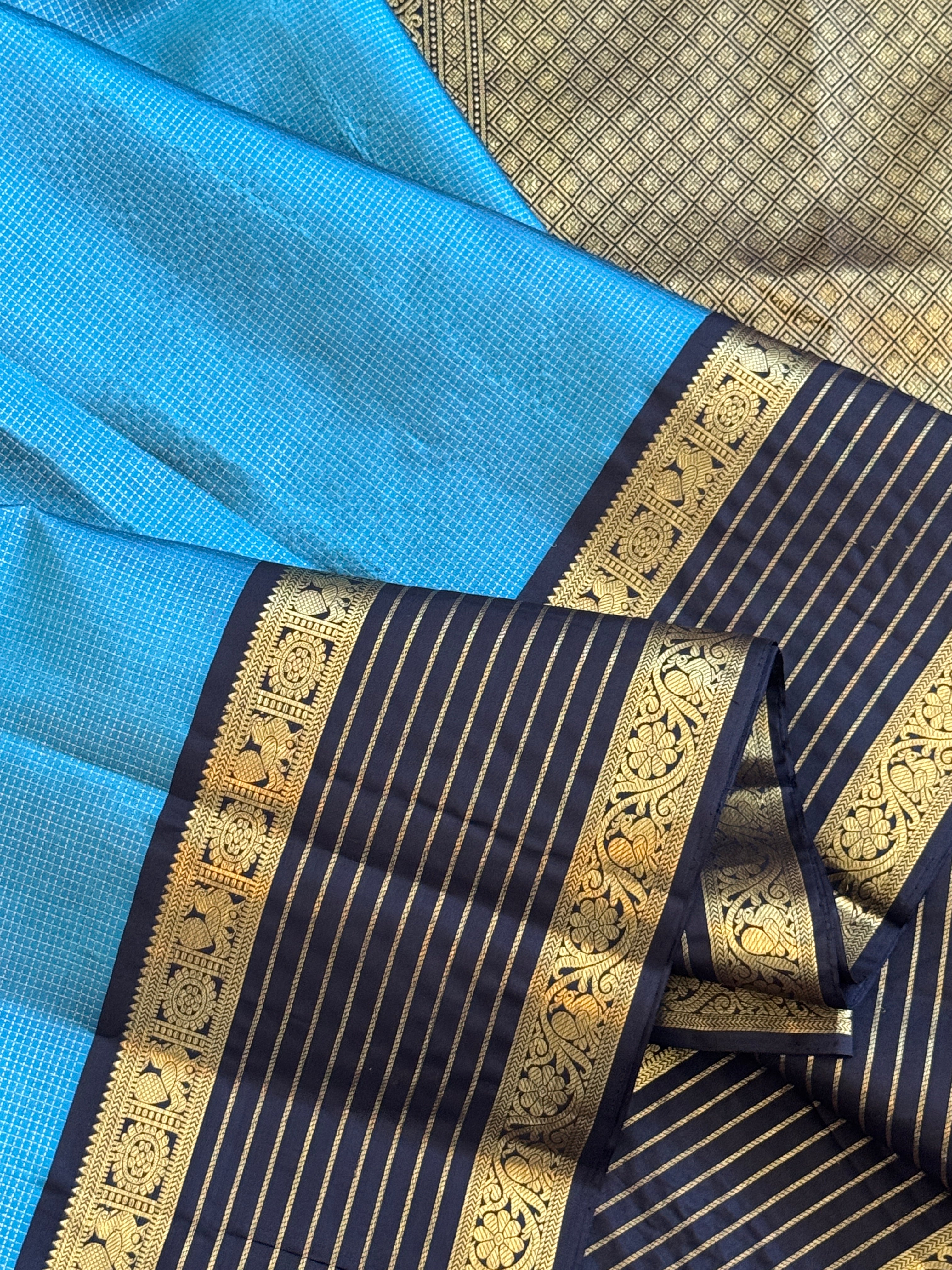 Kanjeevaram Handloom Pure Silk Vairaossi Saree
