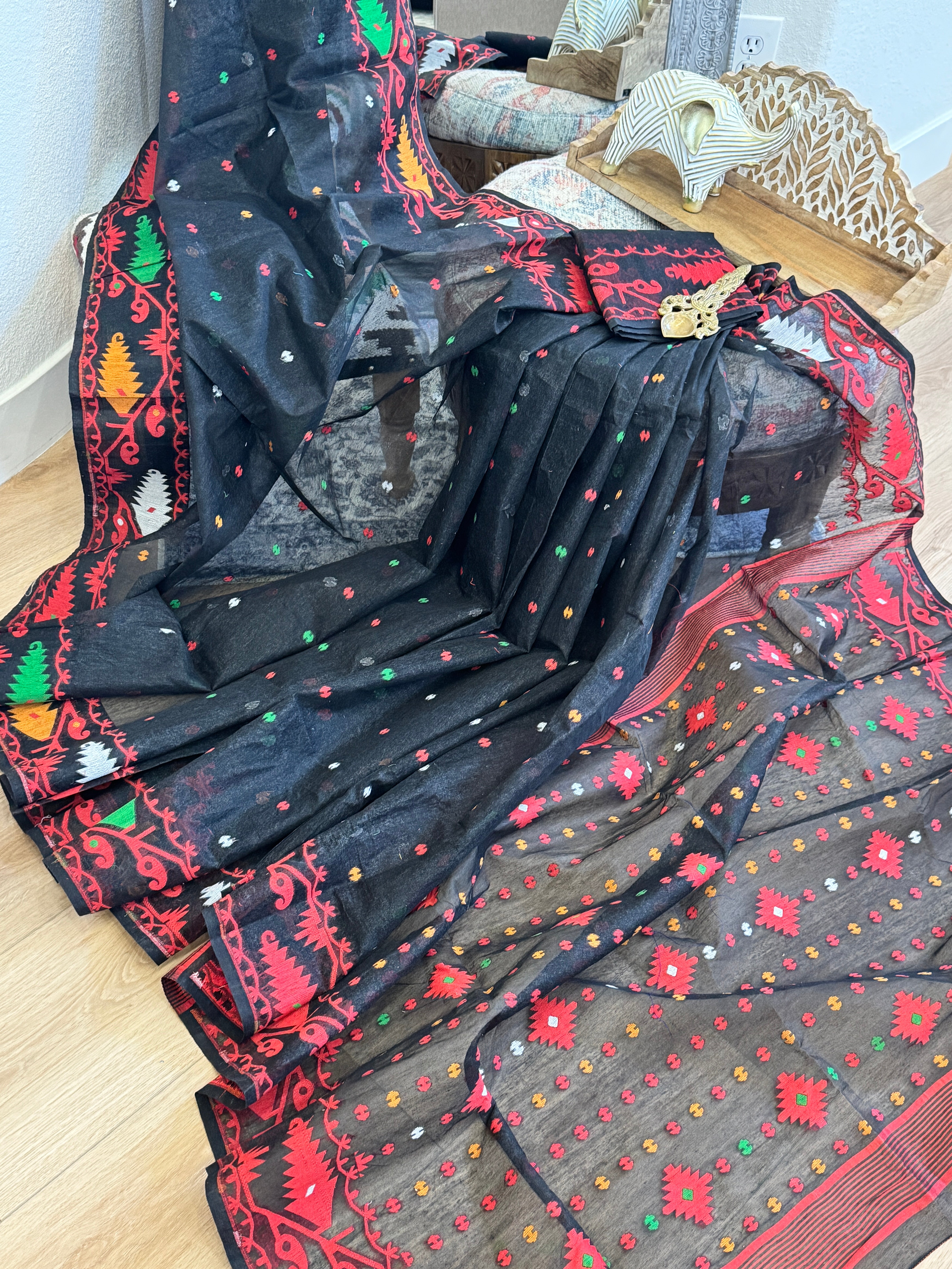 Jamdani Cotton Saree