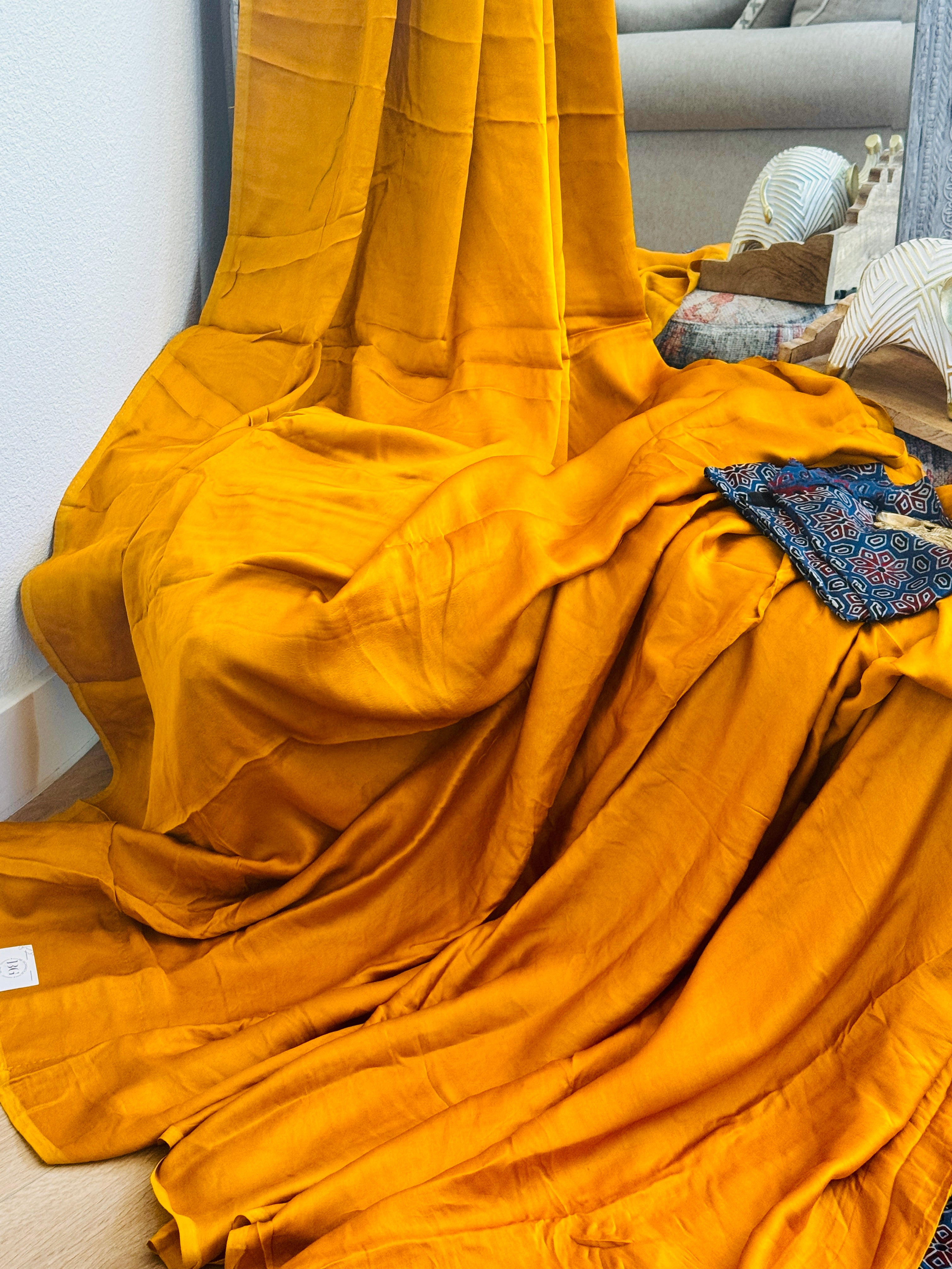 Ajrak Modal Silk Saree