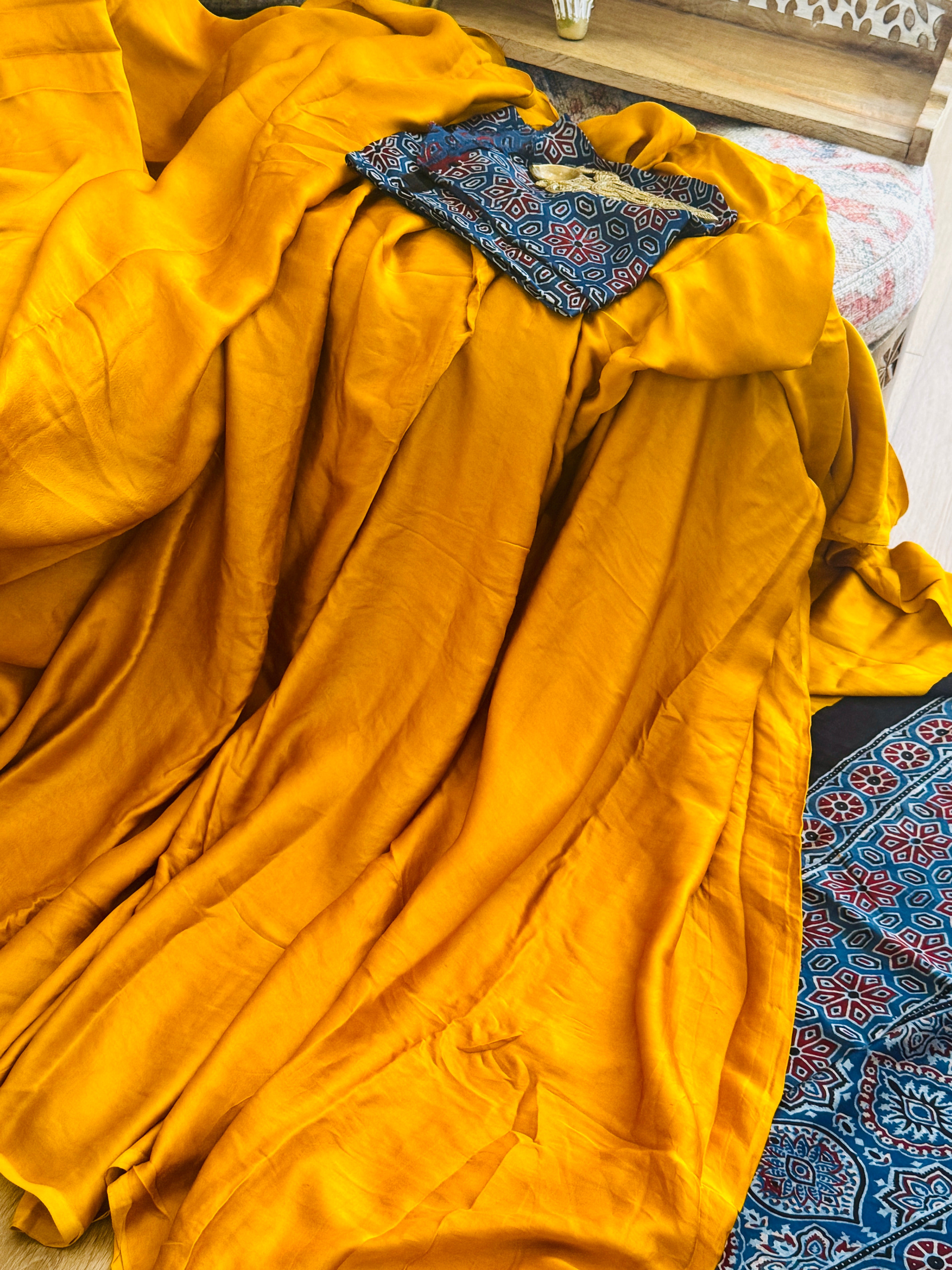 Ajrak Modal Silk Saree