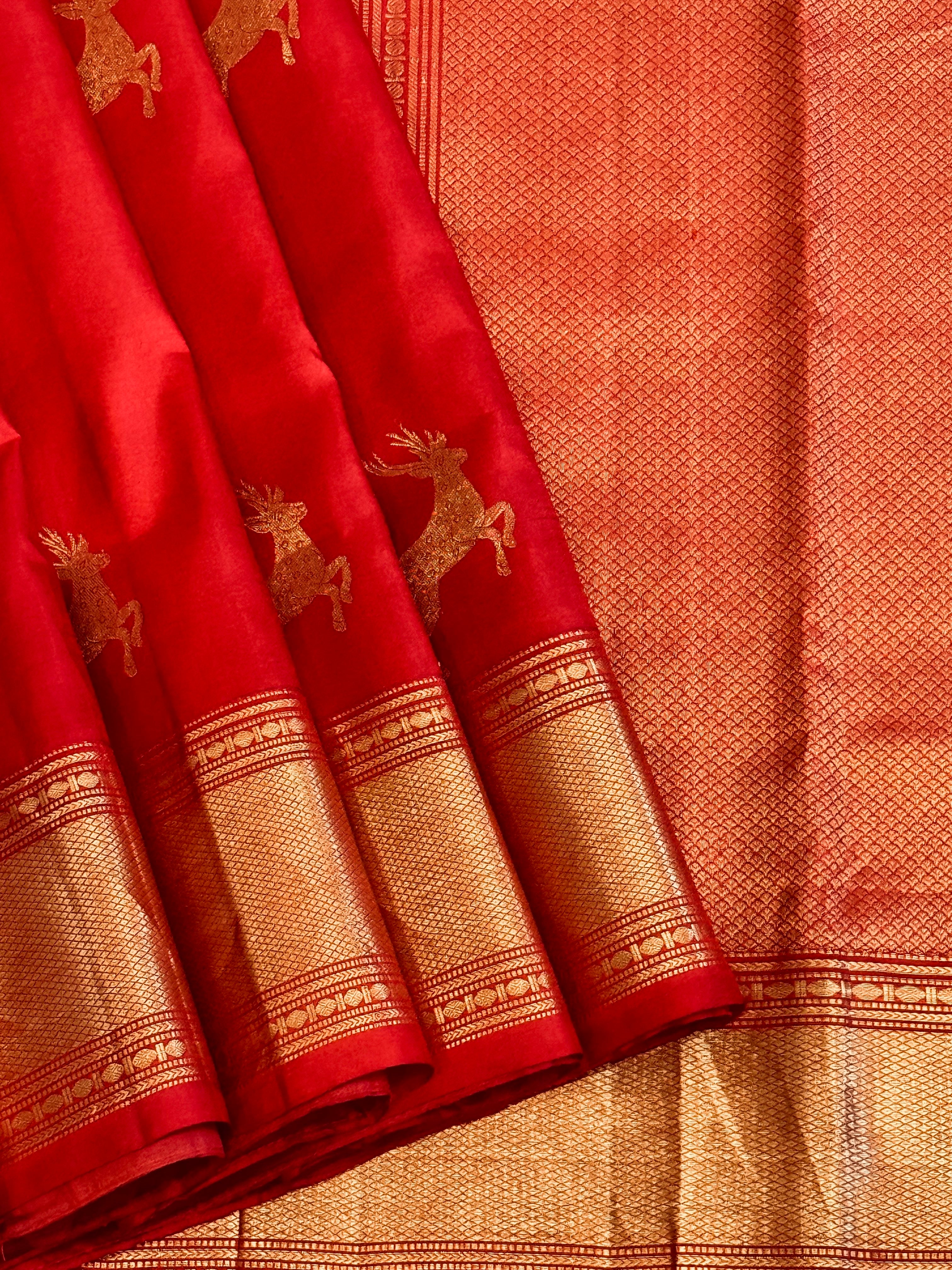 Kanjeevaram Handloom Pure Silk Saree