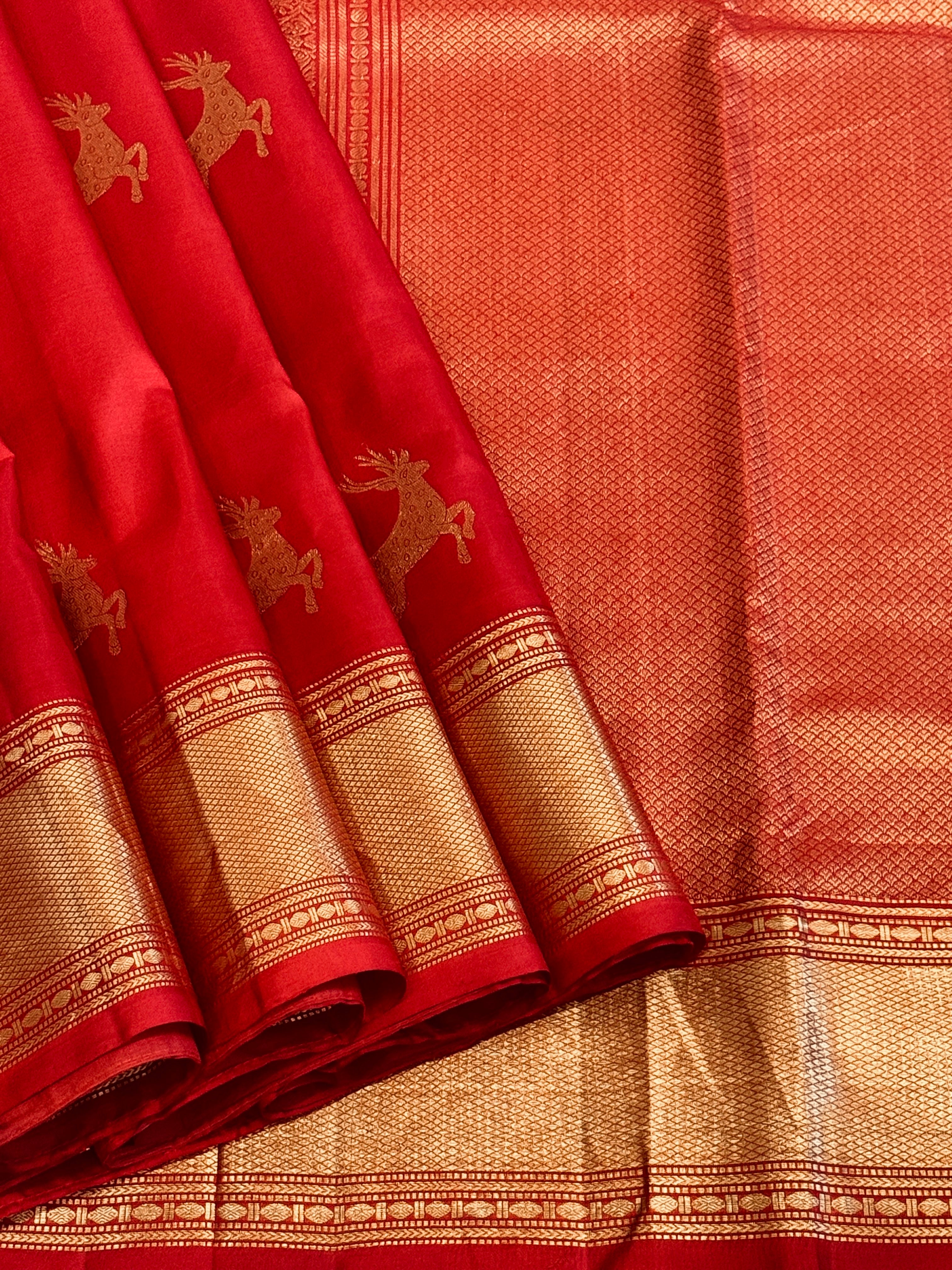 Kanjeevaram Handloom Pure Silk Saree