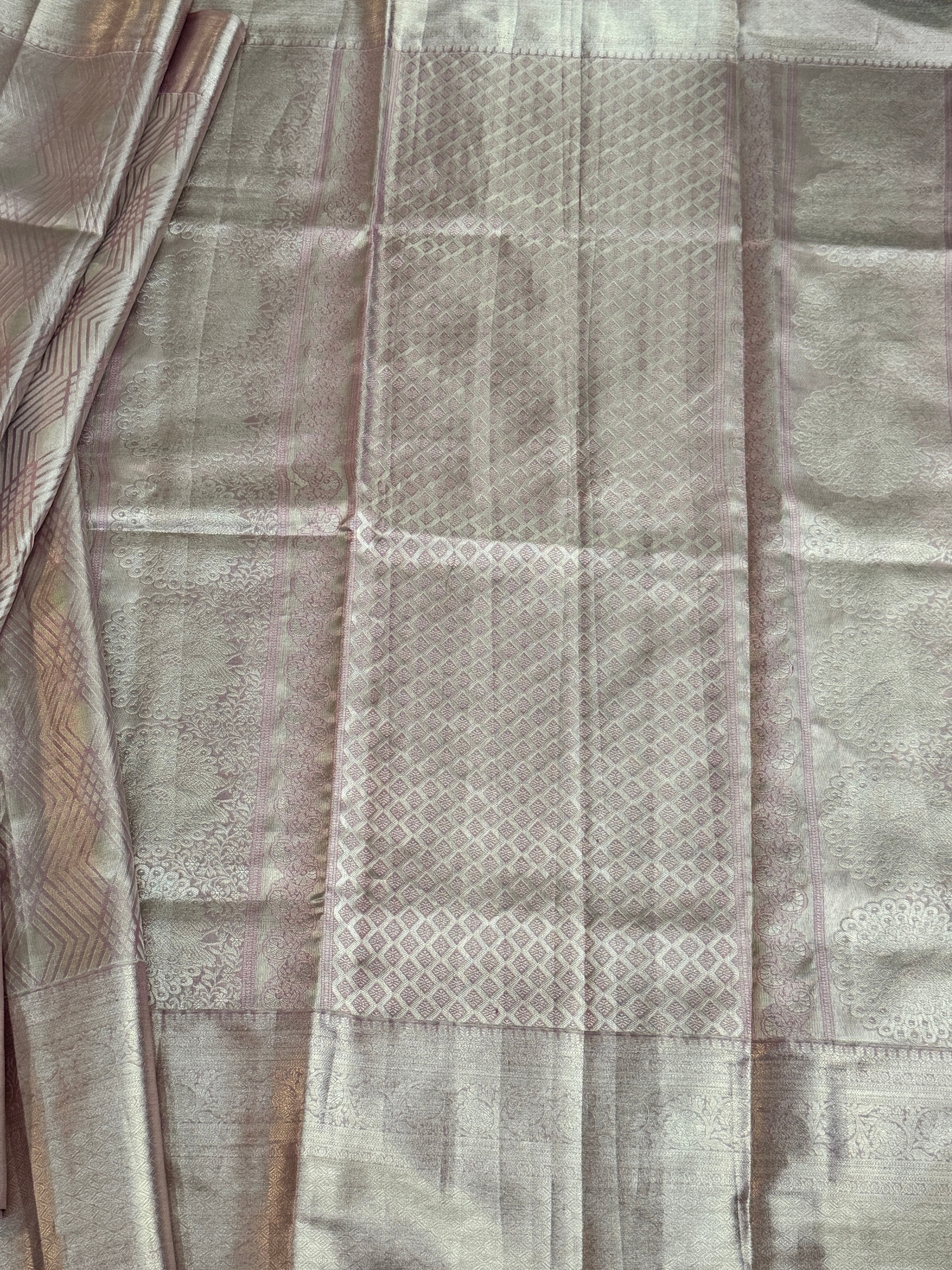 Kanjeevaram Tissue Pure Handloom Silk Saree