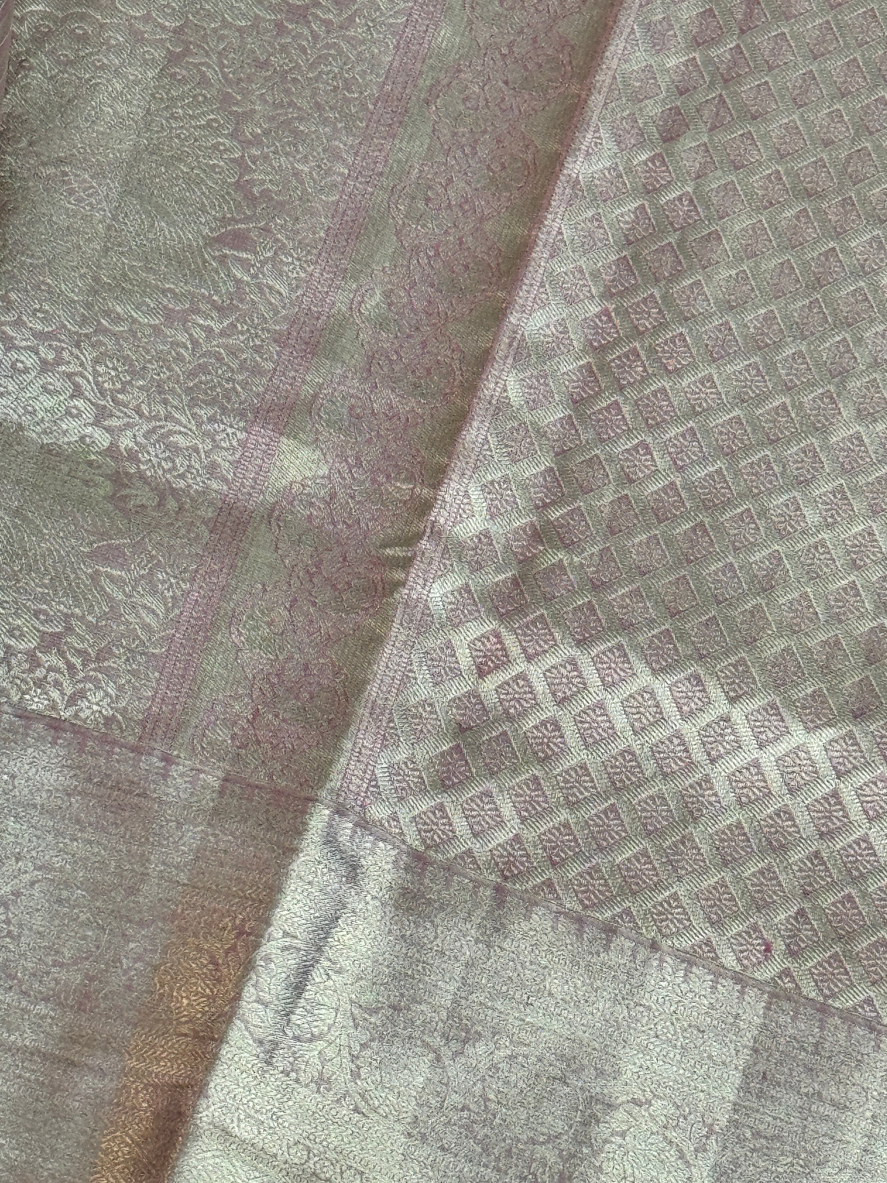 Kanjeevaram Tissue Pure Handloom Silk Saree