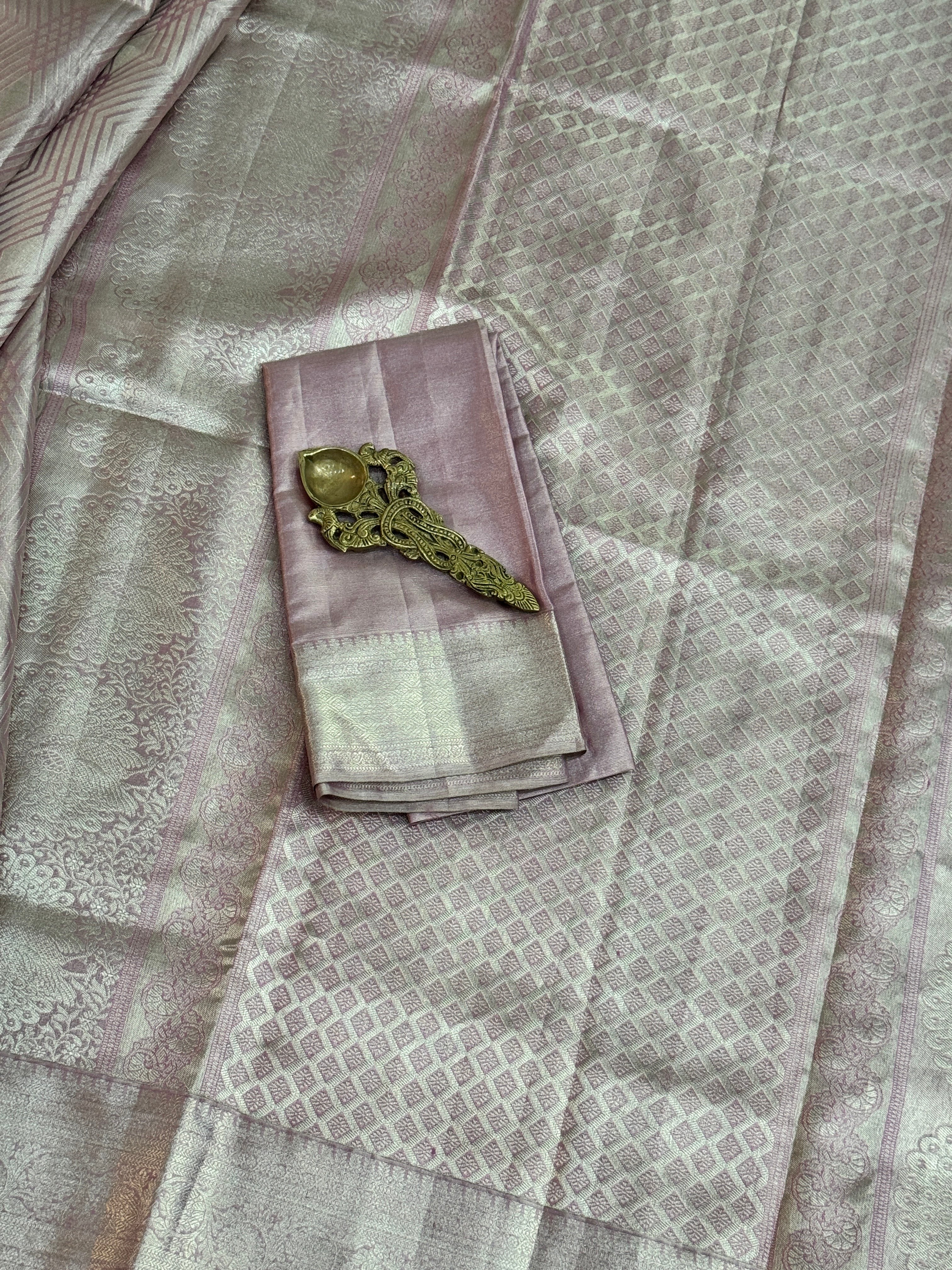 Kanjeevaram Tissue Pure Handloom Silk Saree