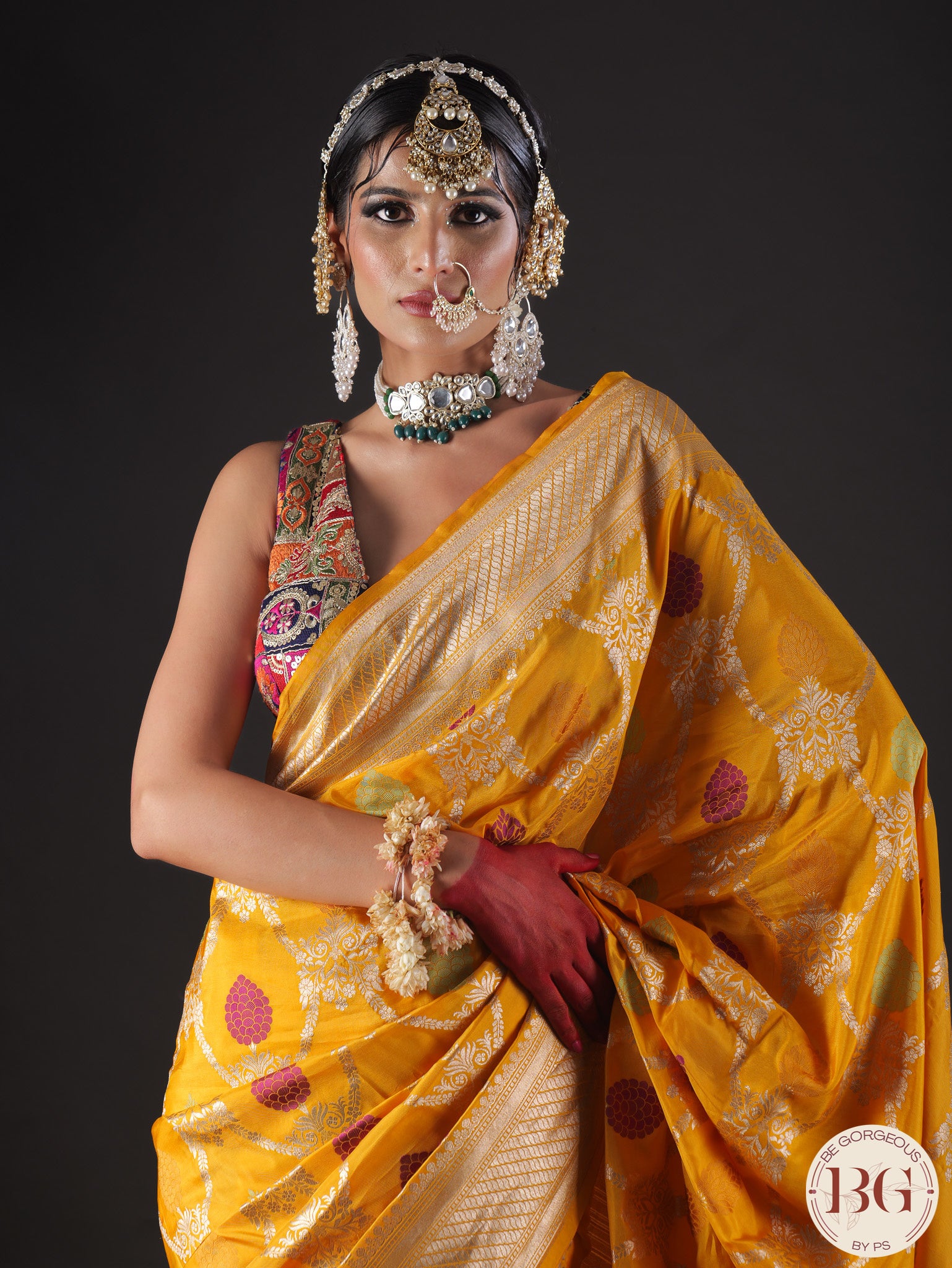 Banarasi Katan Silk Meenakari Handloom Saree