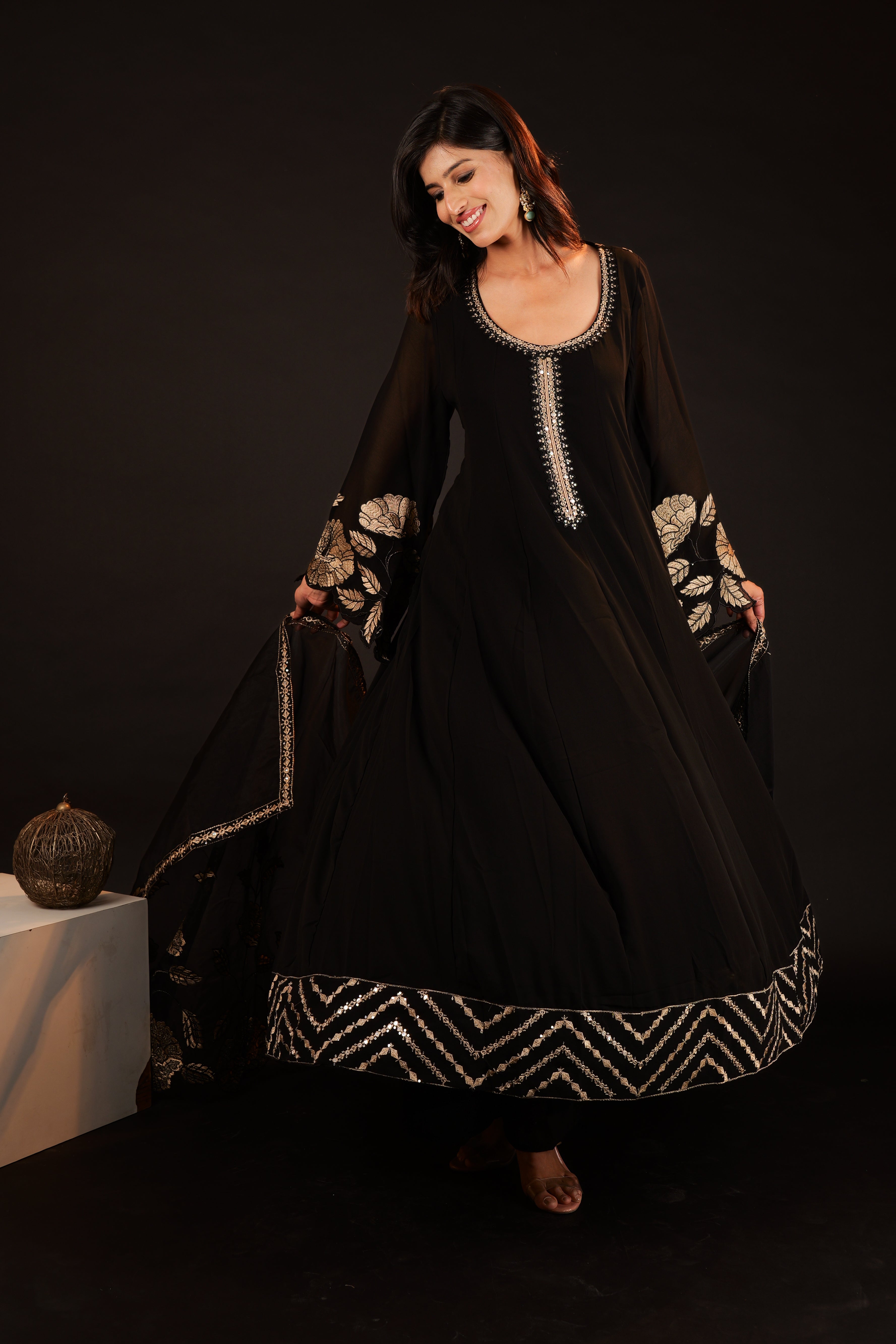 Anarkali Set - black