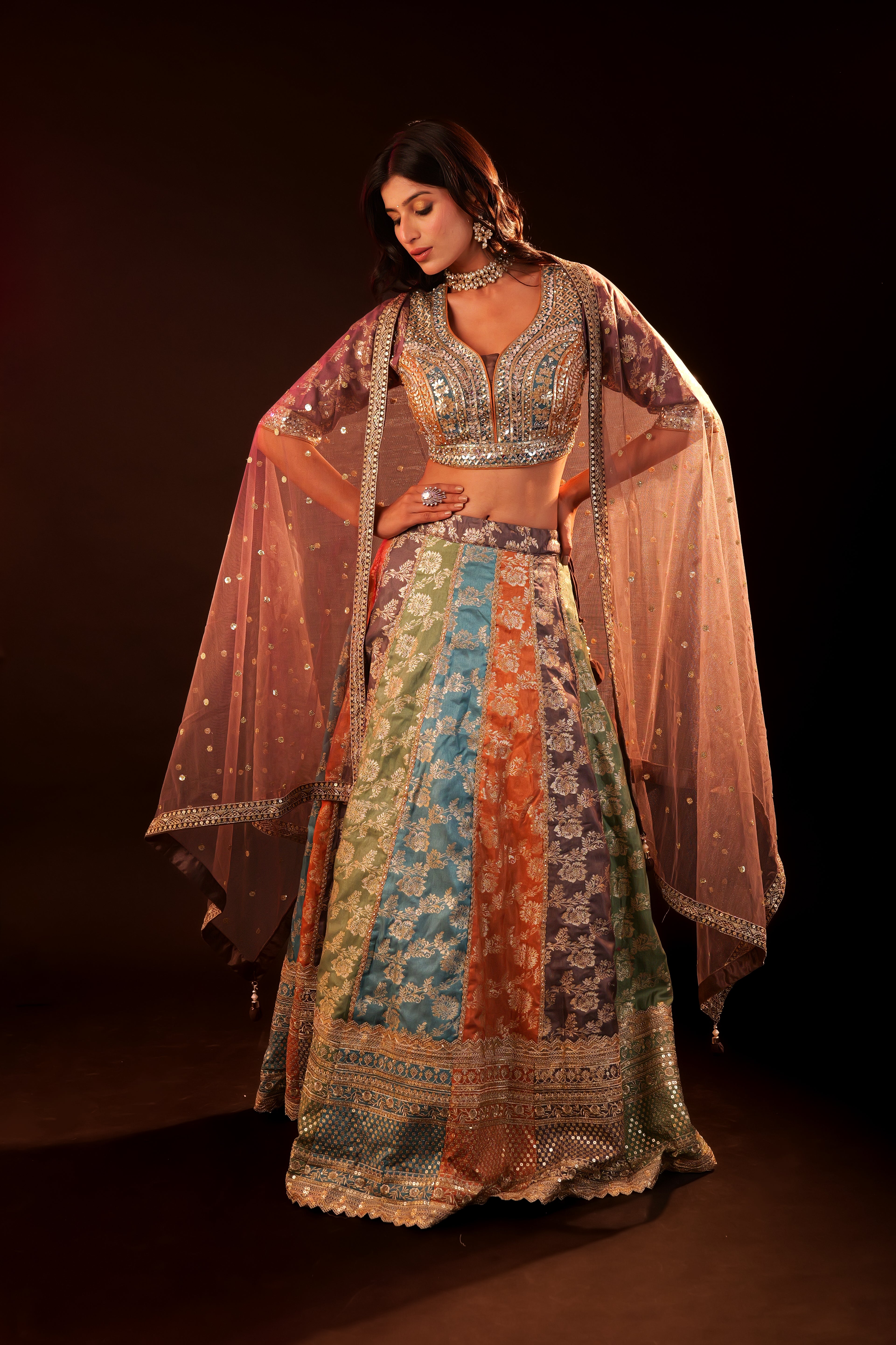 Lehenga 3 piece Set - multi