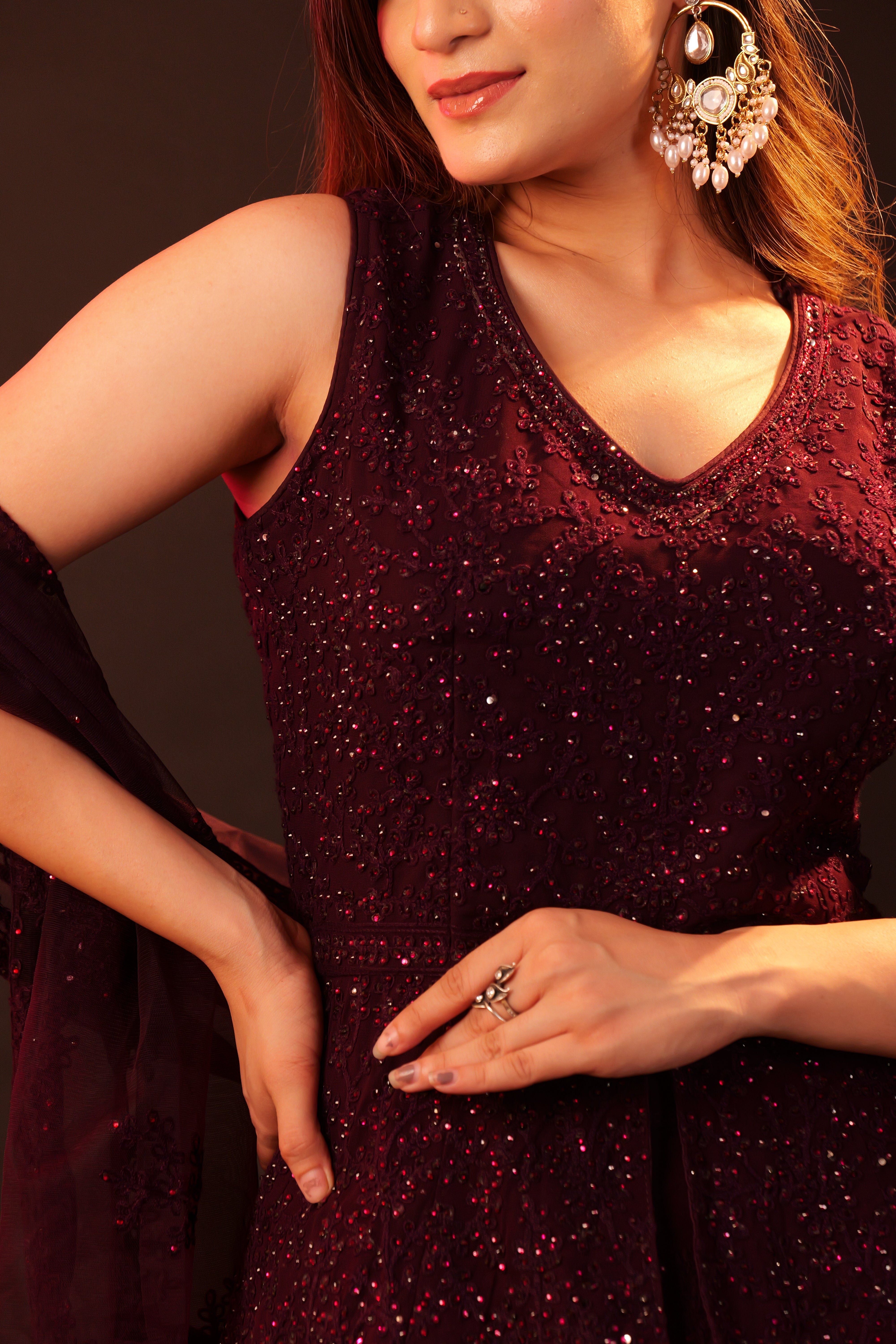 Lehenga 3 piece Set - purple